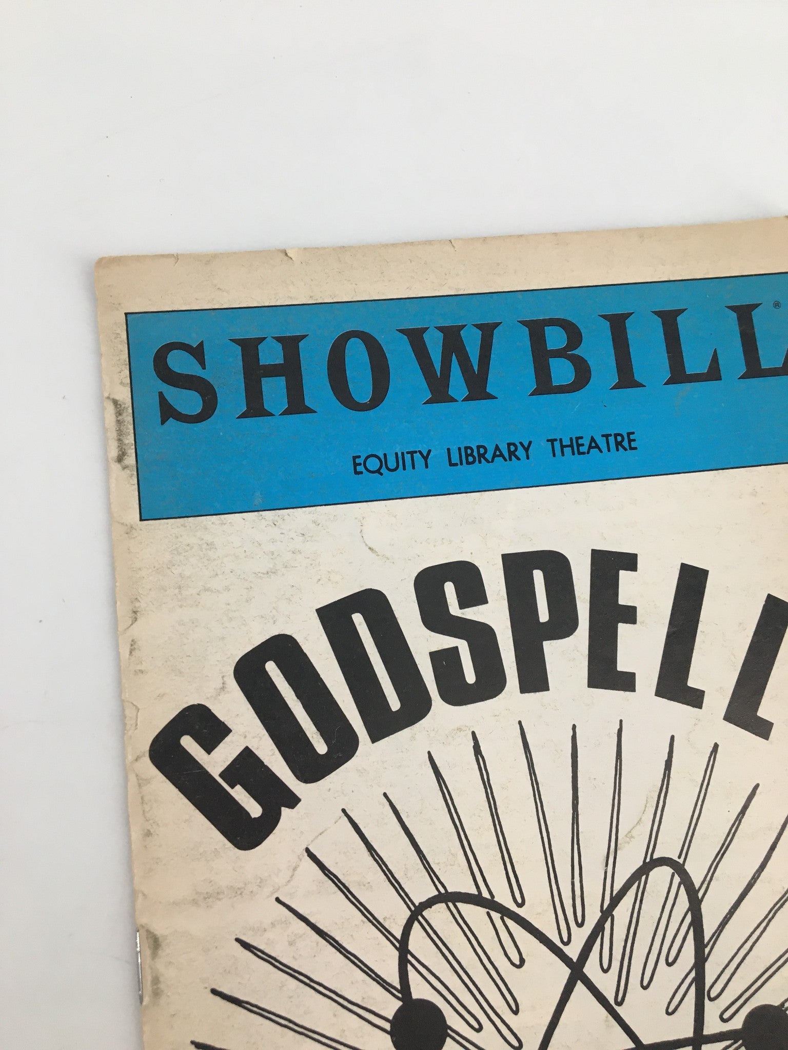 1981 Showbill Equity Library Theatre Godspell by John-Michael Tebelak