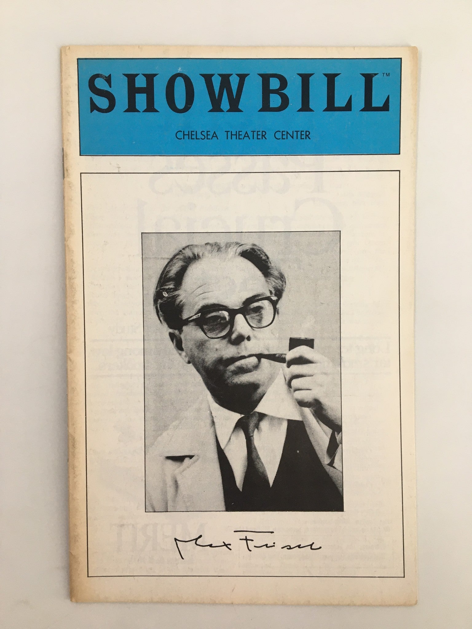 1979 Showbill Chelsea Theater Center Biography: A Game by Max Frisch