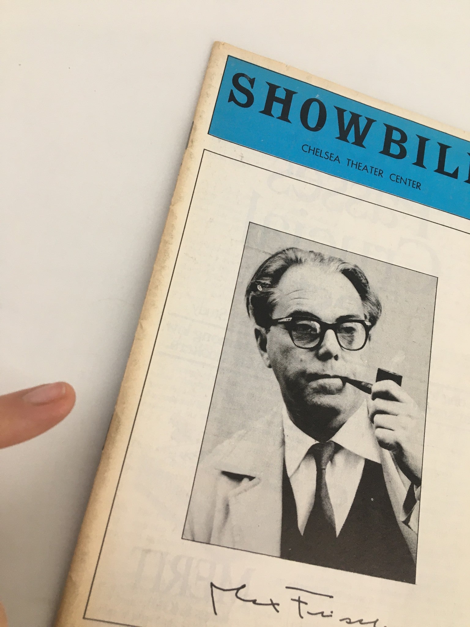 1979 Showbill Chelsea Theater Center Biography: A Game by Max Frisch