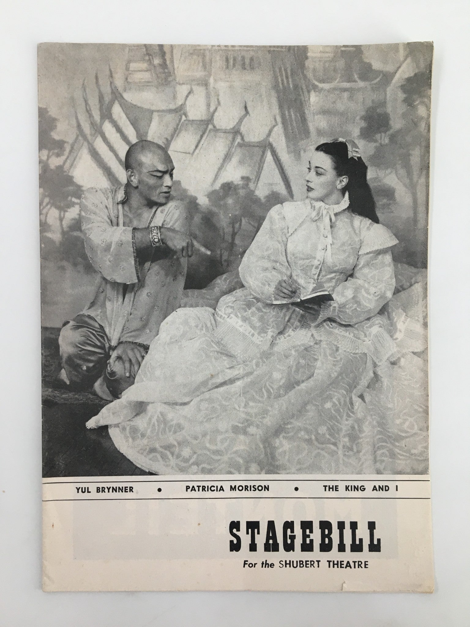 1954 Stagebill Shubert Theatre Yul Brynner, Patricia Morison in The King and I