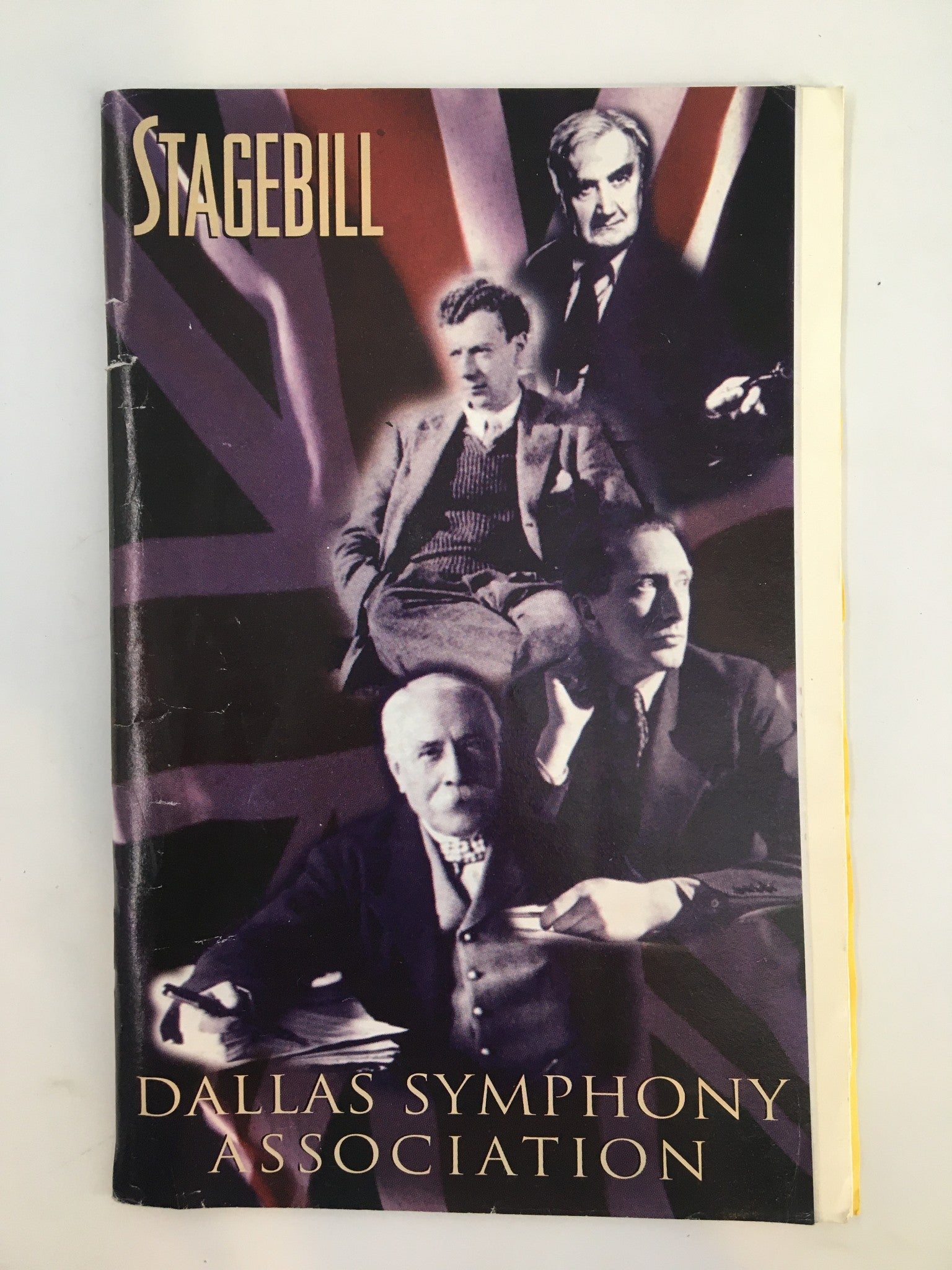 1998 Stagebill Dallas Symphony Association Ralph Vaughan Williams, Edward Elgar