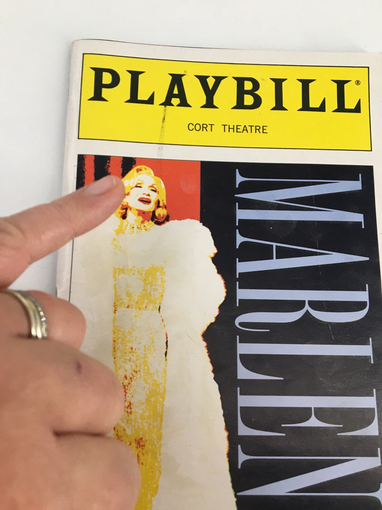 1999 Playbill Cort Theatre Sian Phillips, Margaret Whitton in Marlene