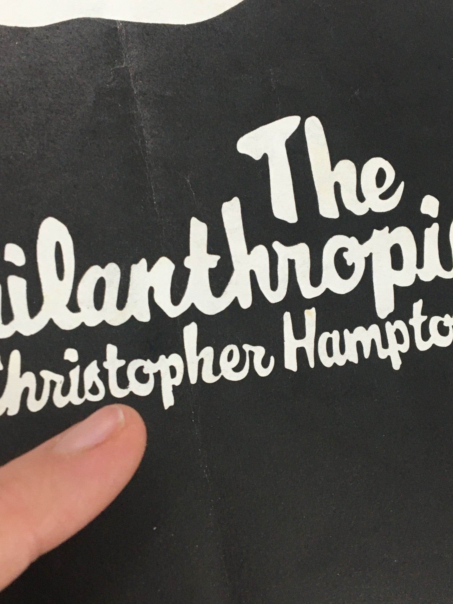 1970 May Fair Theatre Programme The Philanthropist by Christopher Hampton