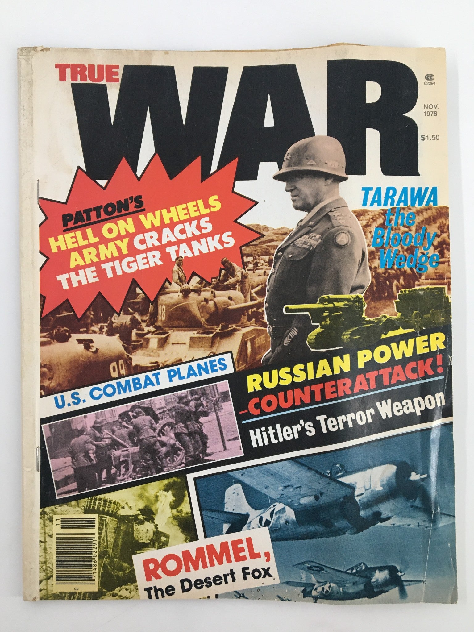 VTG True War Magazine November 1978 Patton's Tanks Smash Panzer Tigers No Label