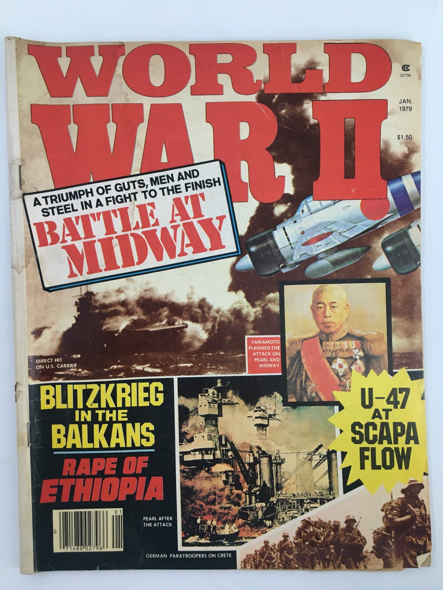 VTG World War II Magazine January 1979 Blitzkrieg in the Balkans No Label