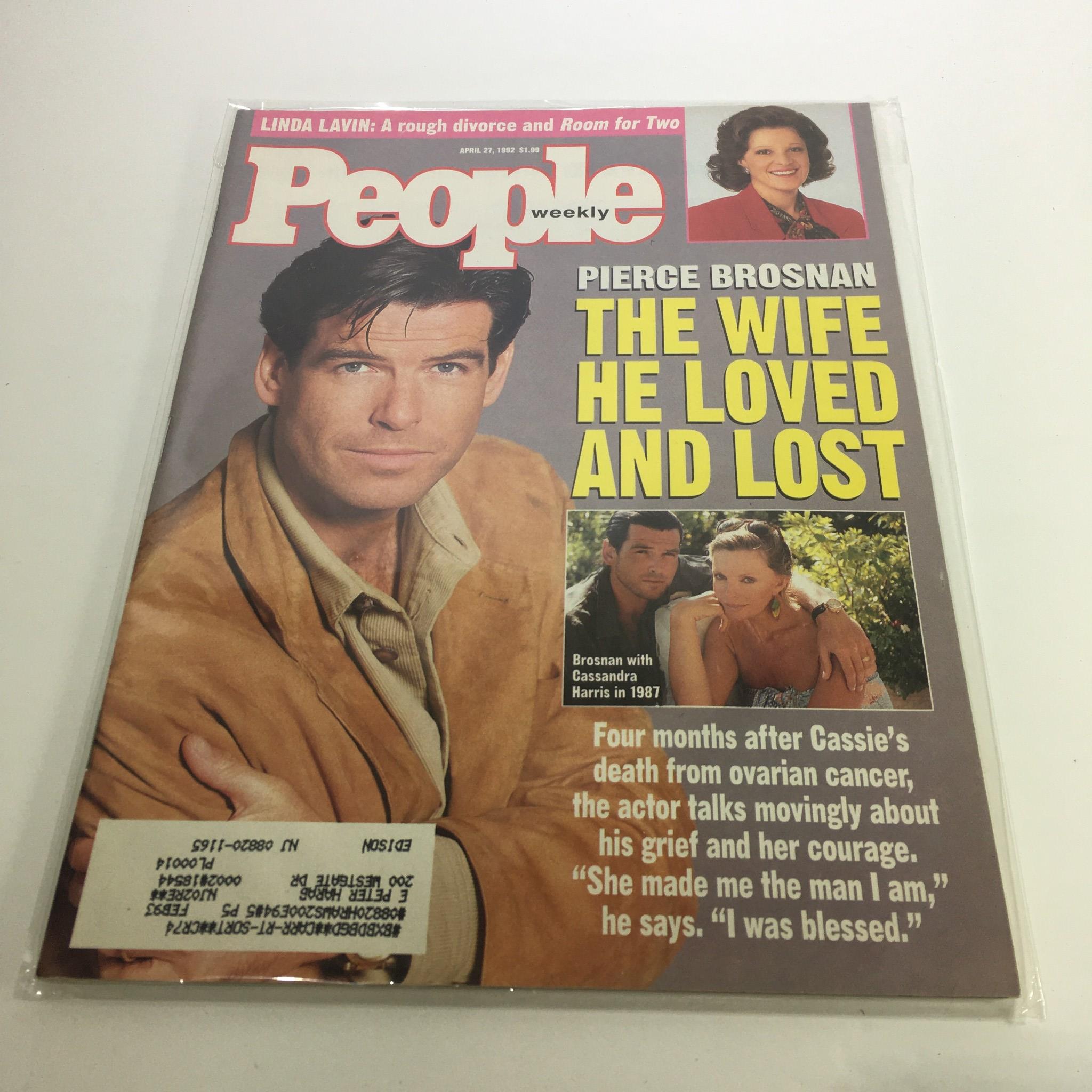 People Magazine: April 27 1992 Pierce Brosnan, The Wife He Loved & Lost