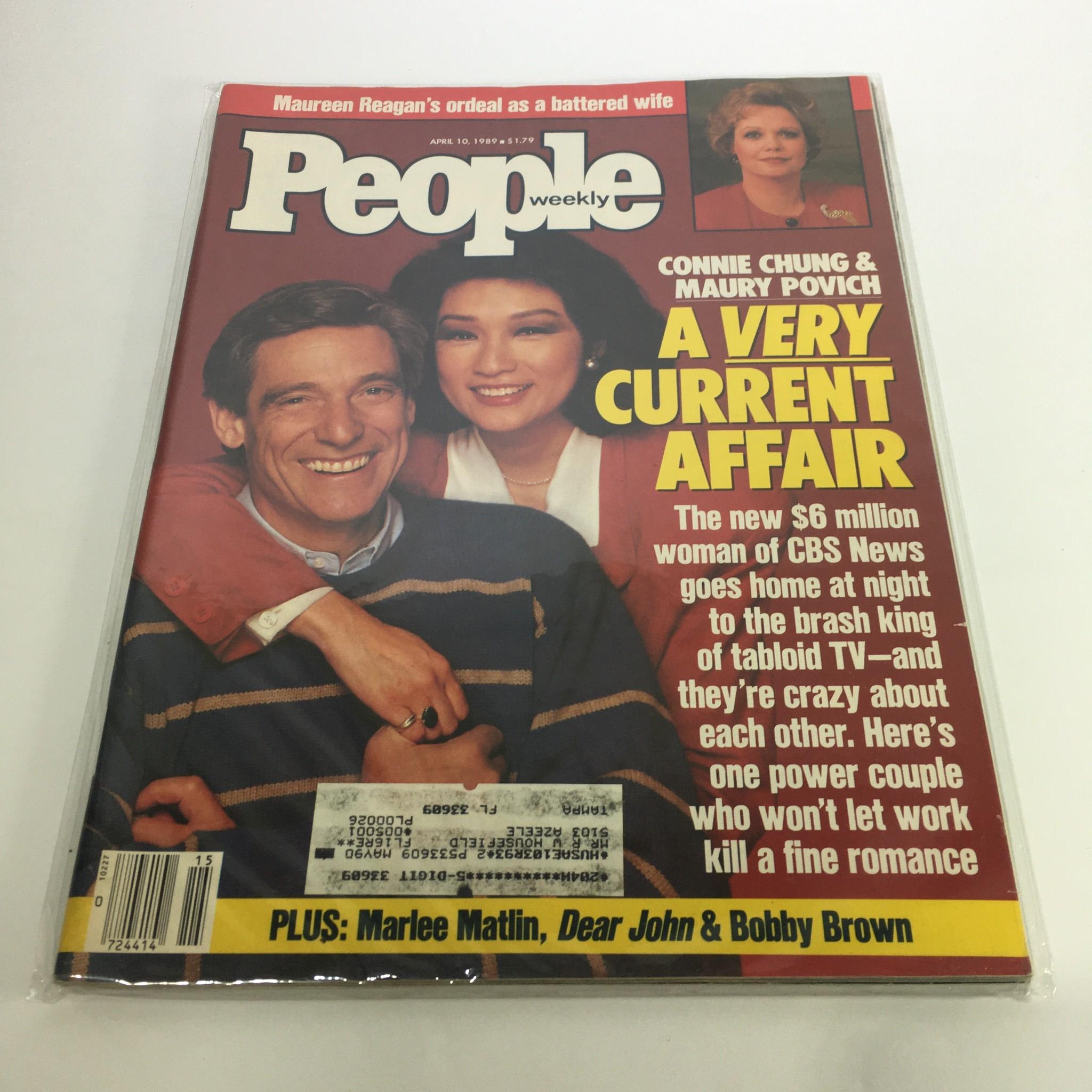 People Magazine: April 10 1989 Connie Chung & Maury Povich A Very Current Affair