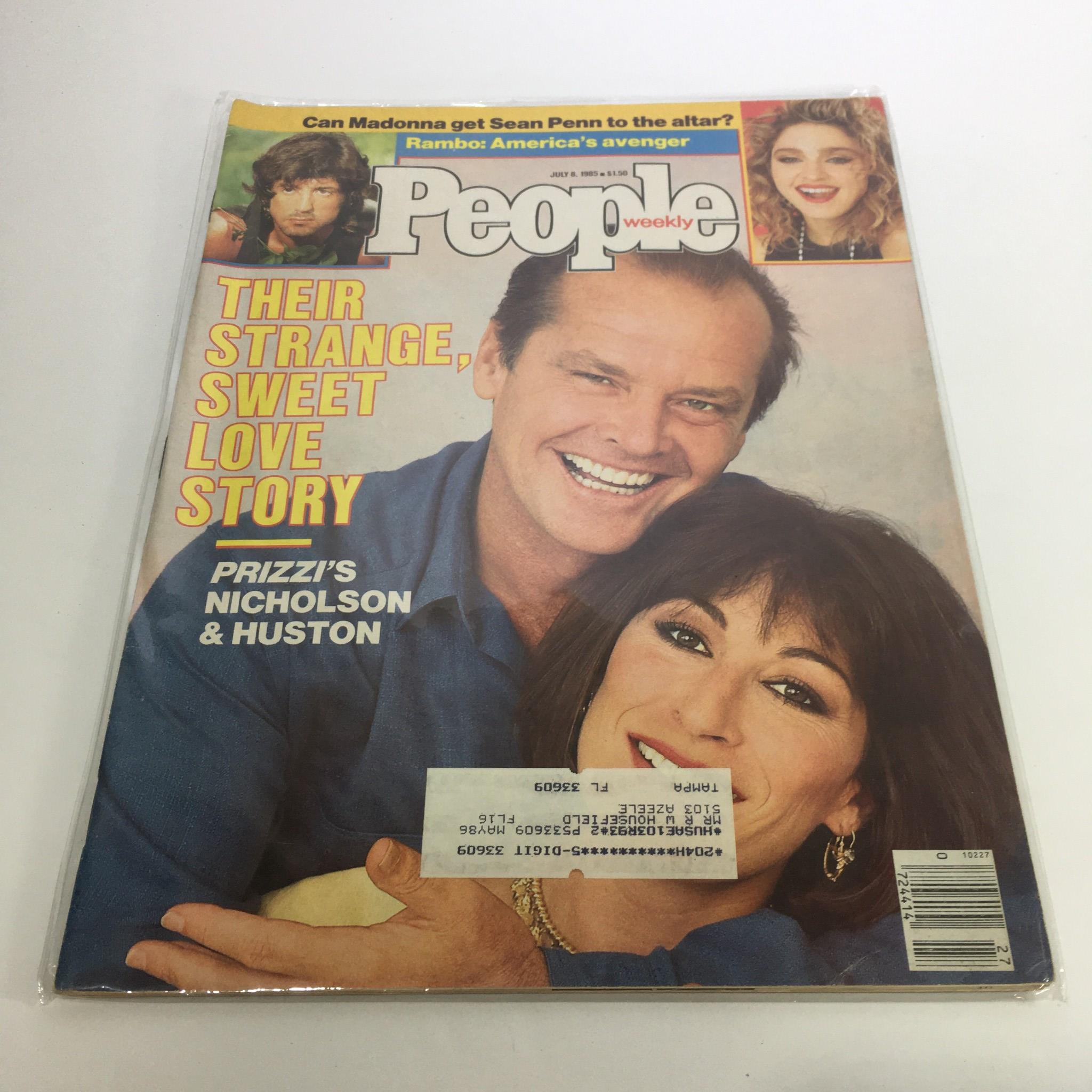 People Magazine July 8 1985 Their Strange Love Story Prizzi Nicholson & Houston