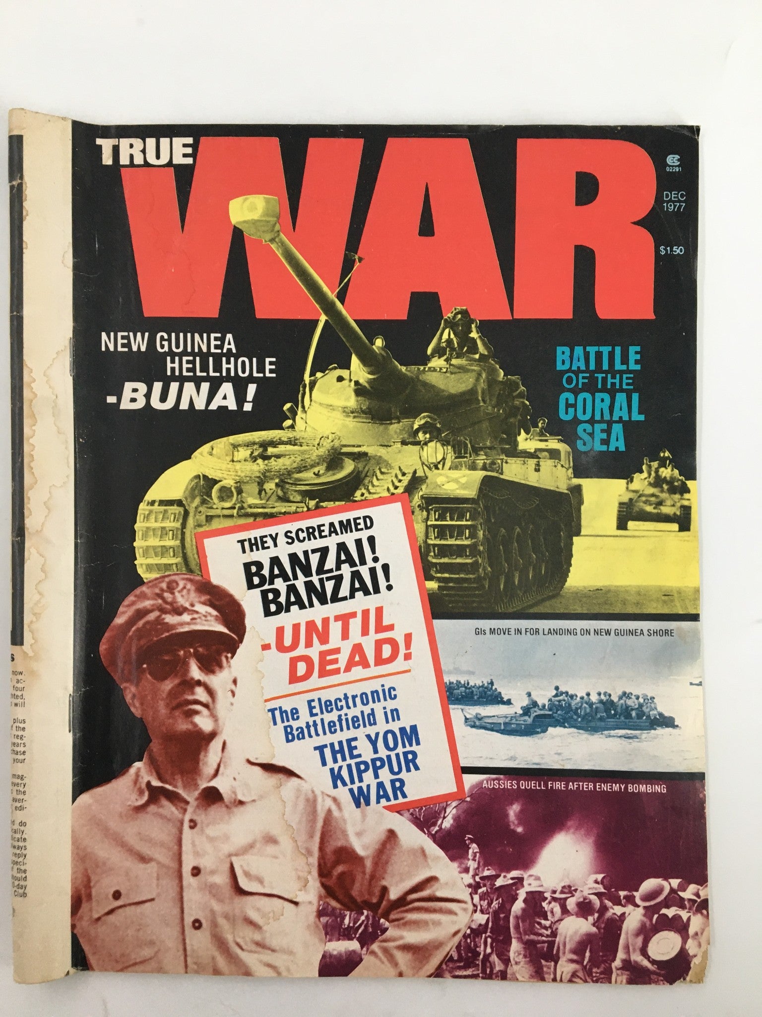 VTG True War Magazine December 1977 Battle of the Coral Sea No Label