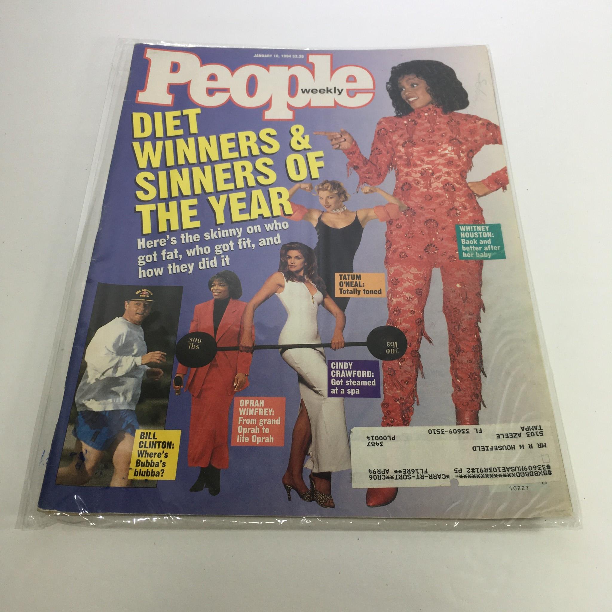 People Magazine January 10 1994 Diet Winners and Sinners of the Year