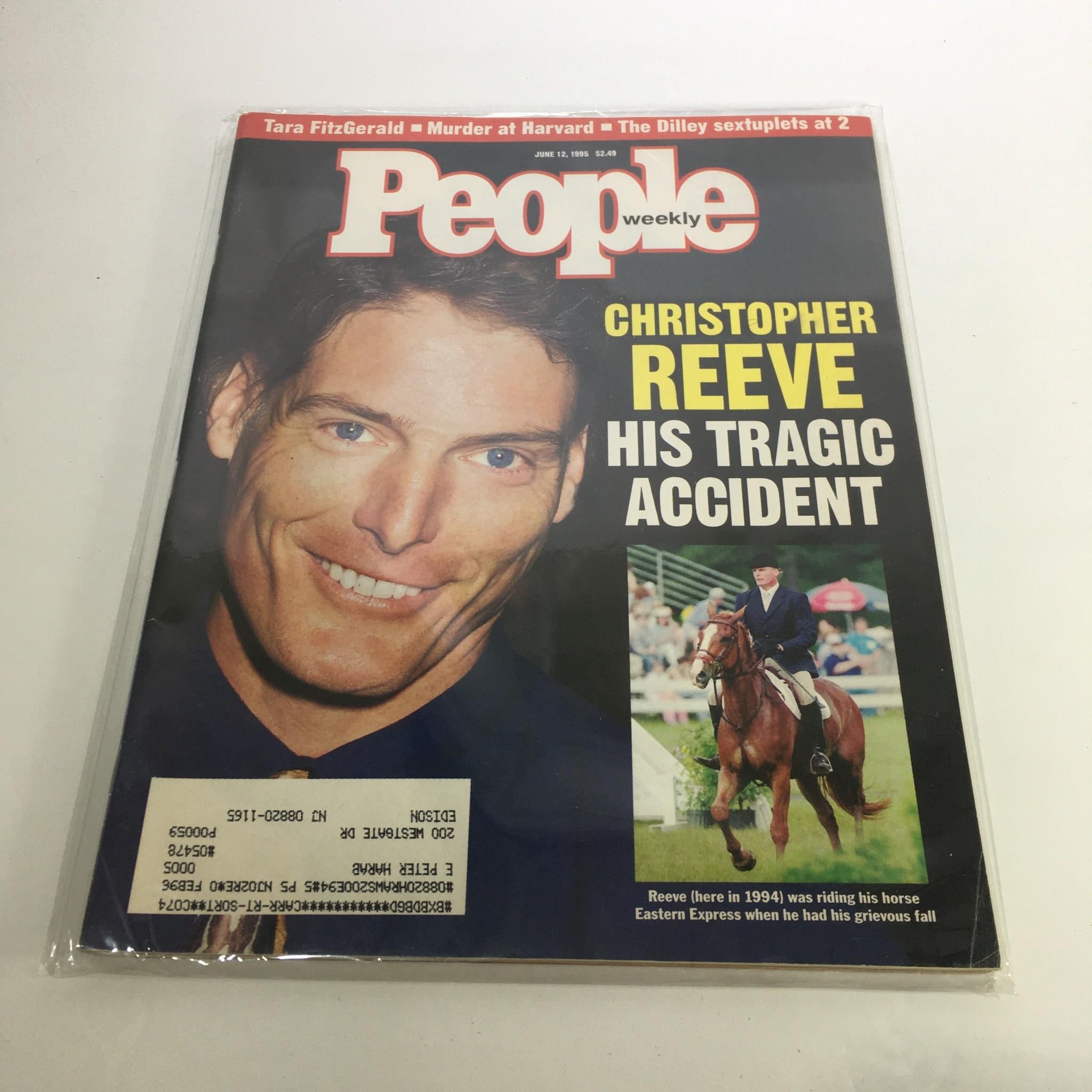 People Magazine June 12 1995 Actor Christopher Reeve and His Tragic Accident