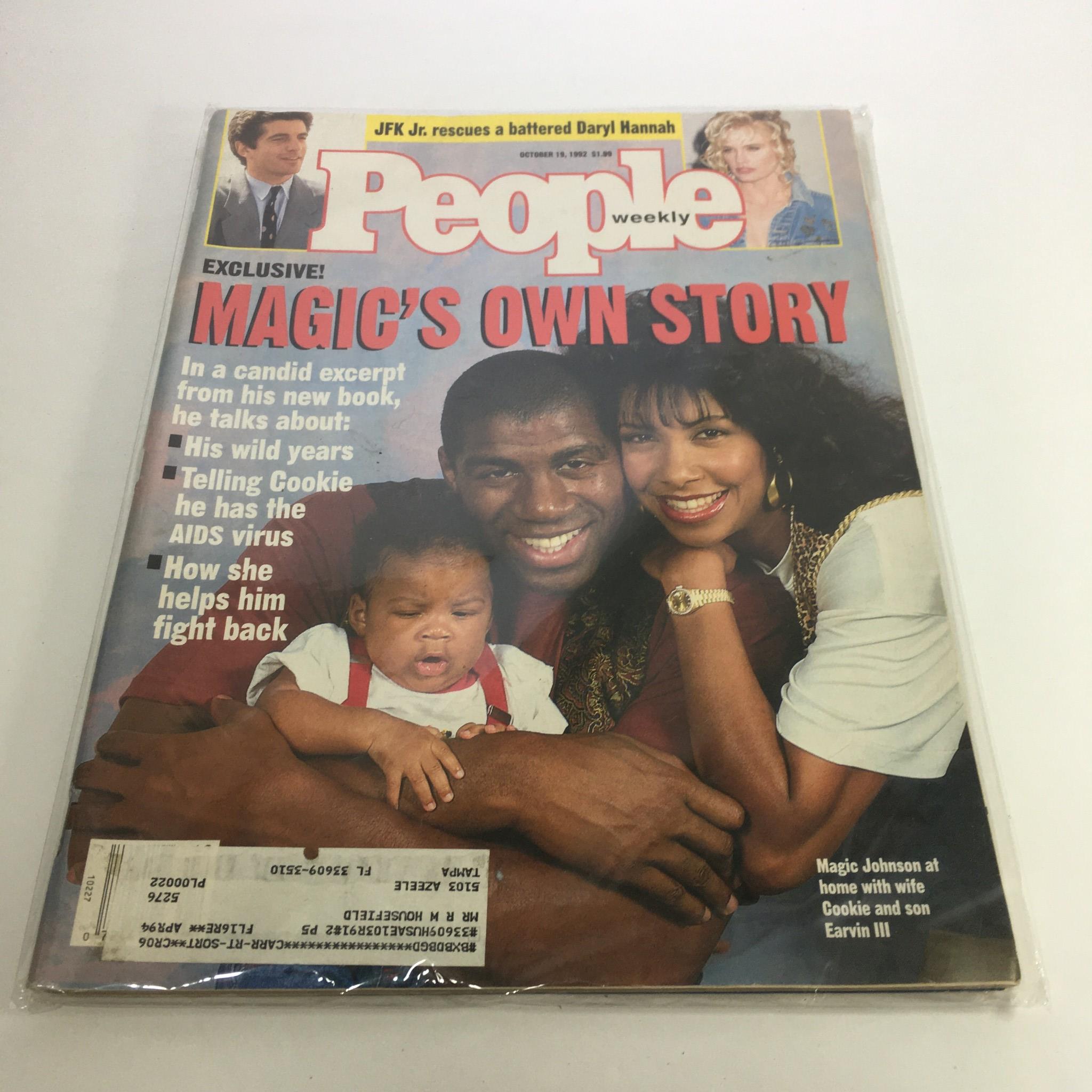 People Magazine October 19 1992 Magic Johnson's Own Story with Cookie and Earvin