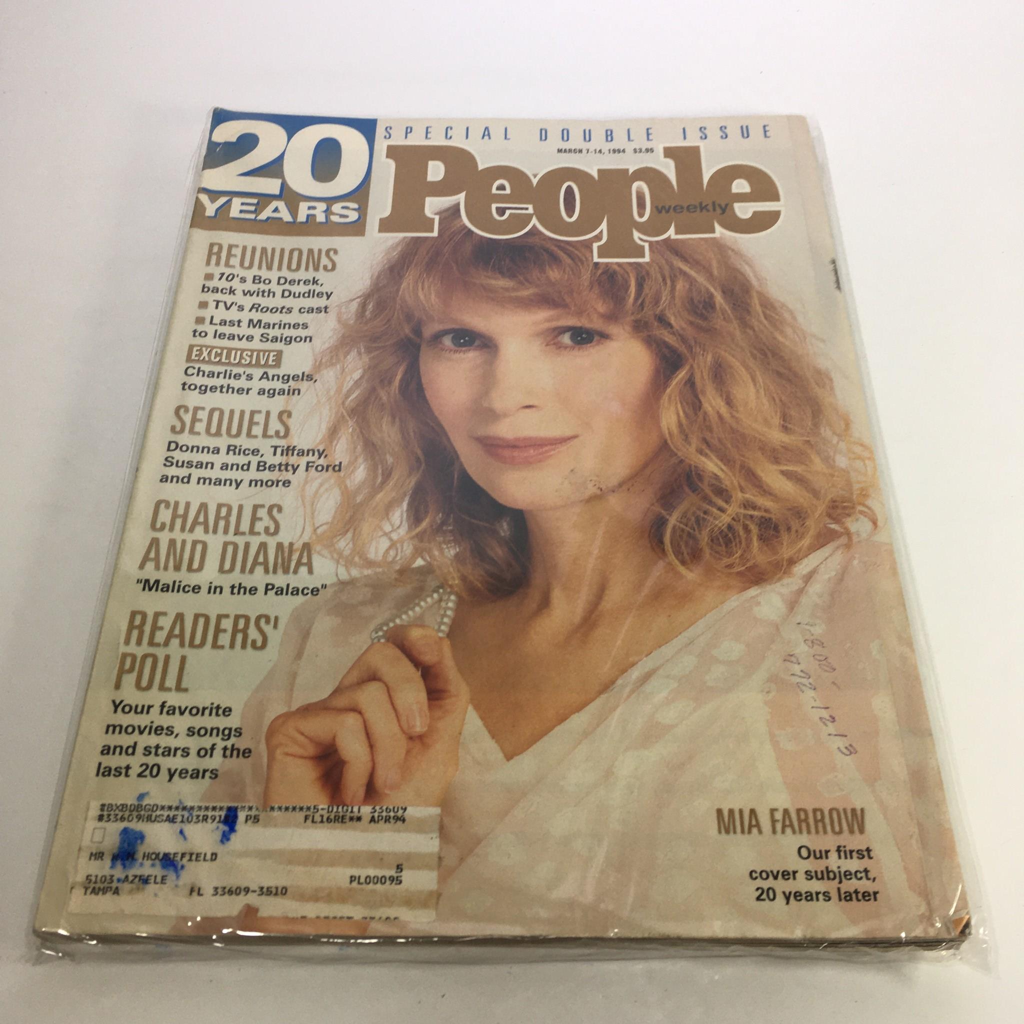 People Magazine March 7 1994 Mia Farrow Our First Cover Subject 20 Years Later