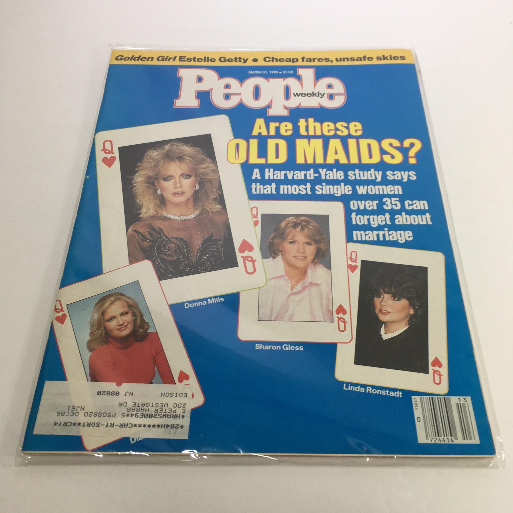 People Magazine March 31 1986 Are These Old Maids Donna Mills and Many More