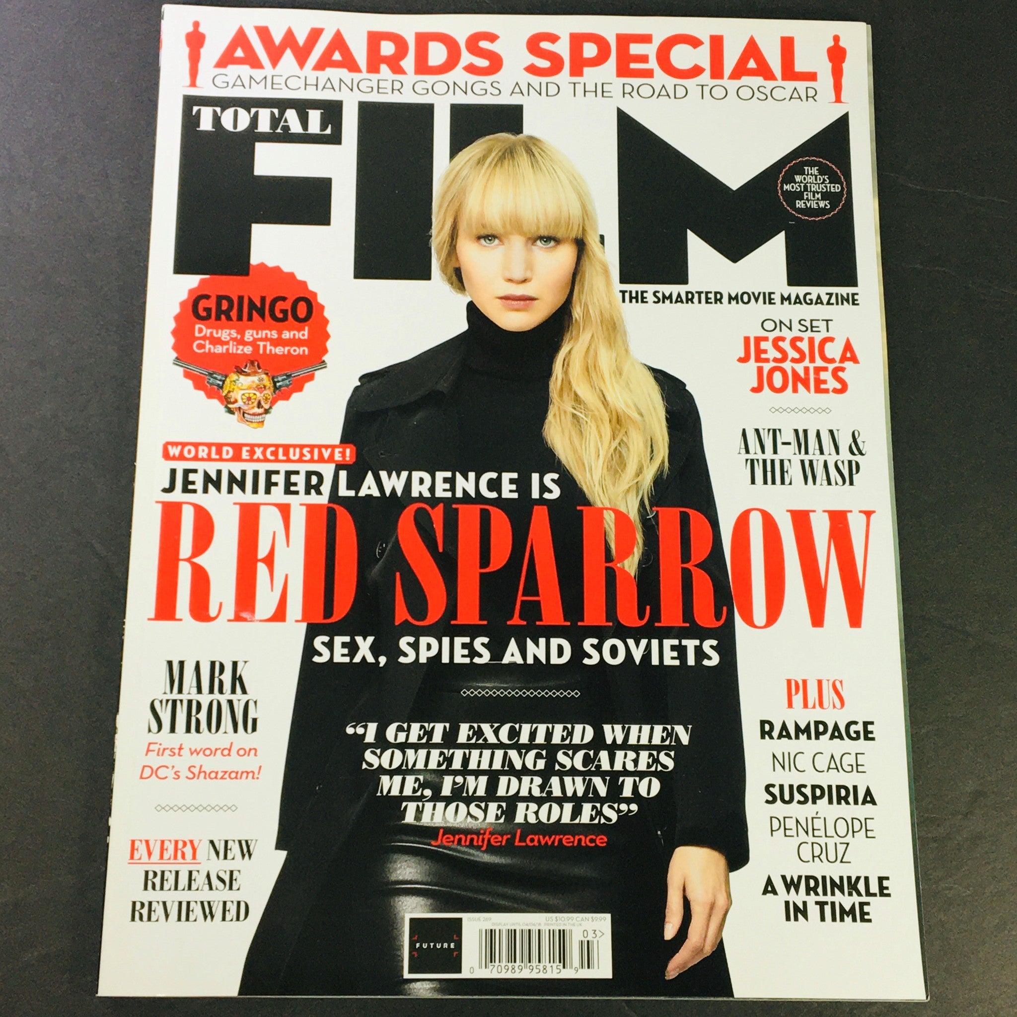 Total Film Magazine March 2018 #269 Jennifer Lawrence is Red Sparrow UK Import