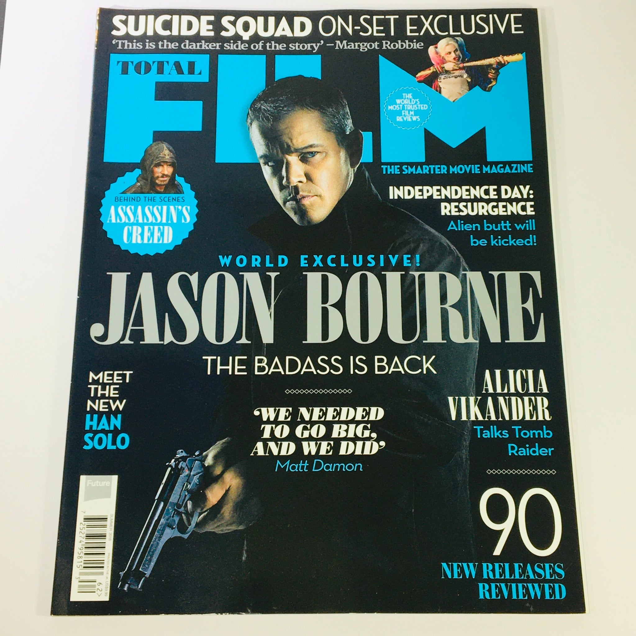 Total Film Magazine Summer 2016 #247 Matt Damon, Jason Bourne UK Import