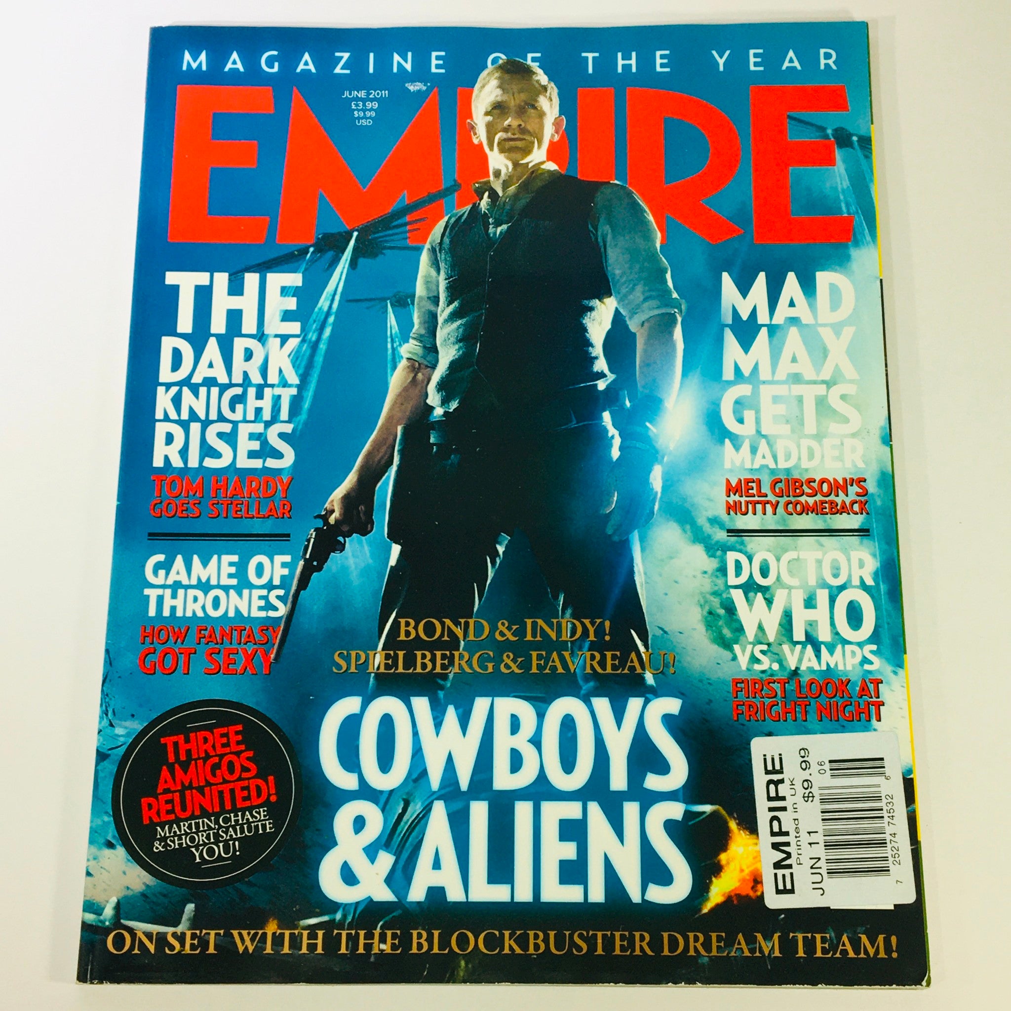 Empire Magazine June 2011 Tom Hardy, Daniel Craig, Mel Gibson UK Import