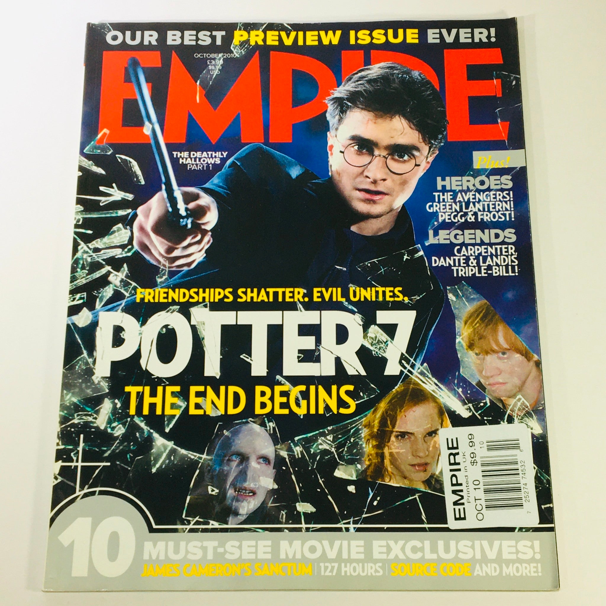 Empire Magazine October 2010 Daniel Radcliffe, Emma Watson. Rupert G UK Import