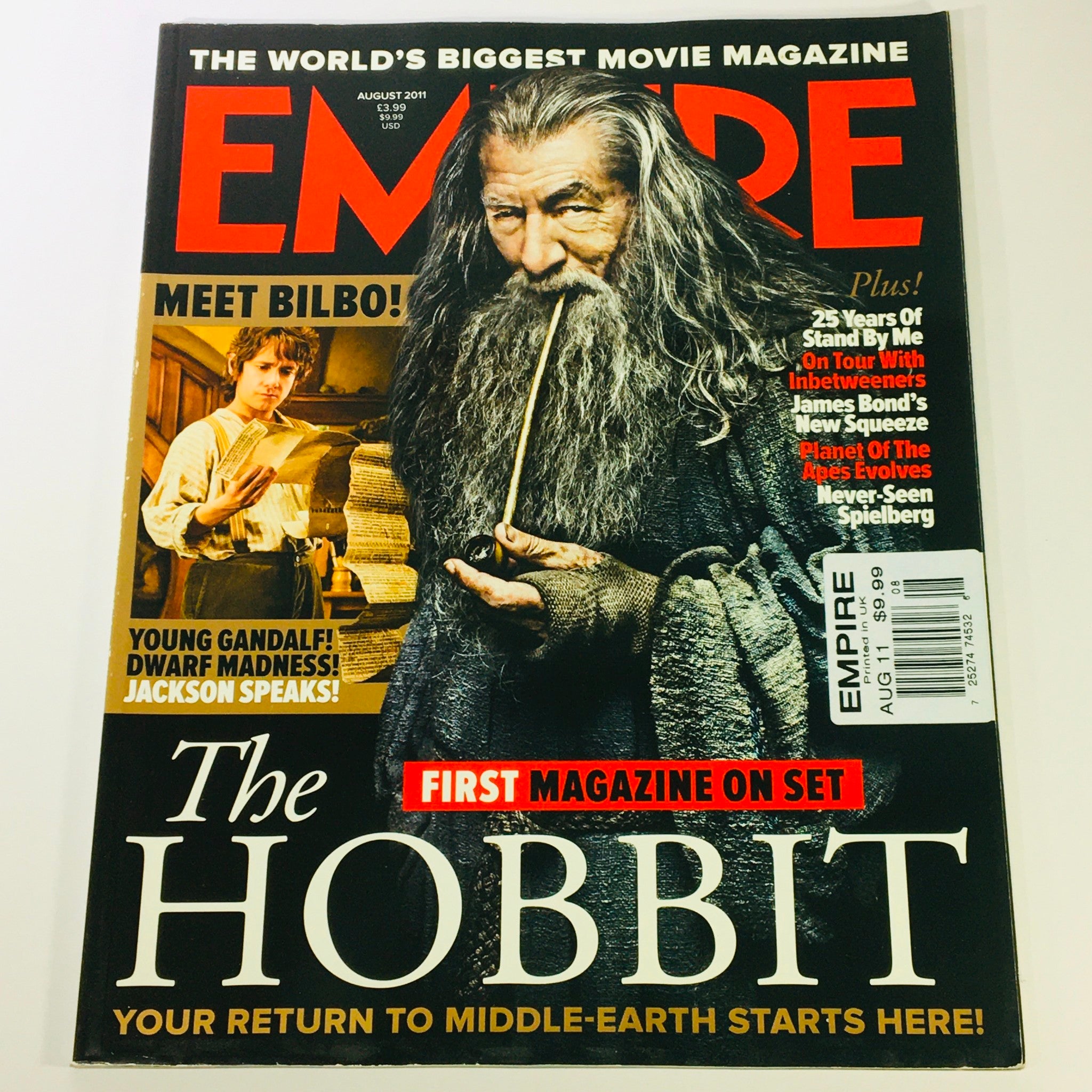 Empire Magazine August 2011 Martin Freeman, Ian McKellen, The Hobbit UK Import