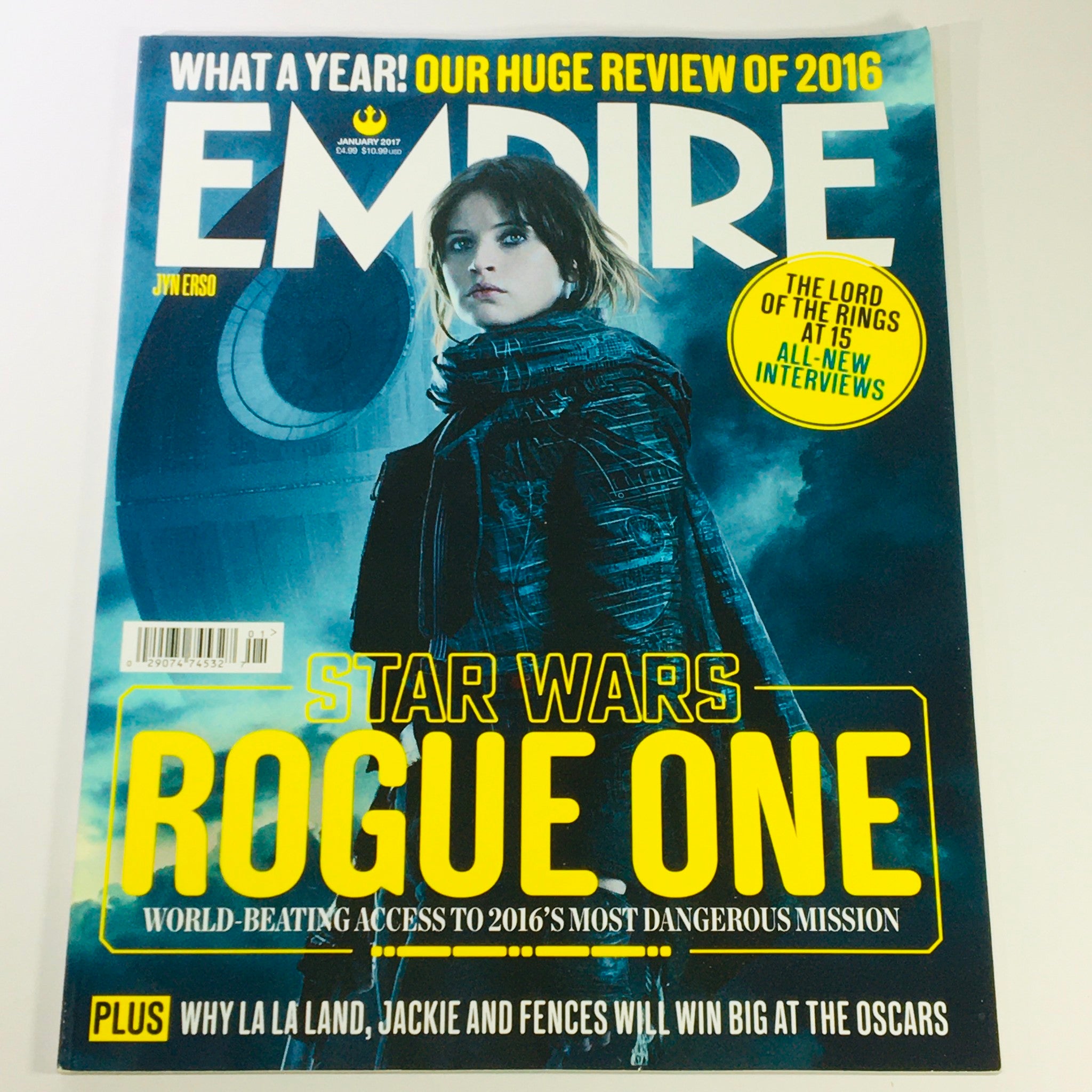 Empire Magazine January 2017 Felicity Jones, Star Wars Rogue One UK Import