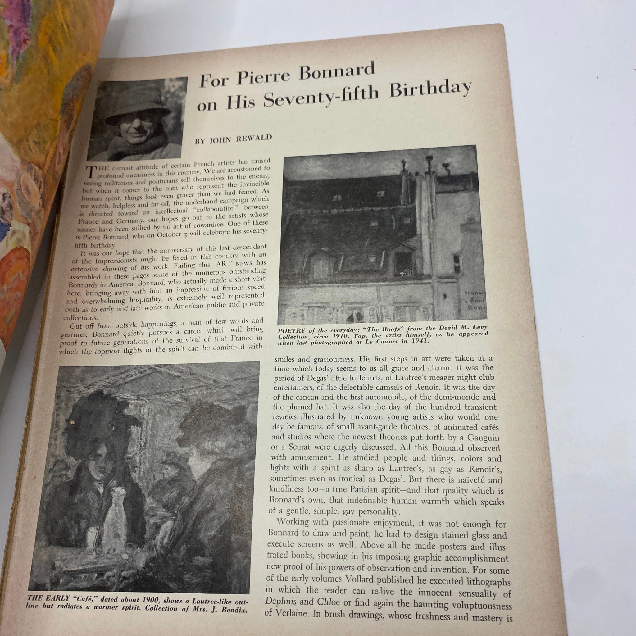 VTG Art News Magazine October 1, 1942 Charles Dana Gibson Jubilee No Label