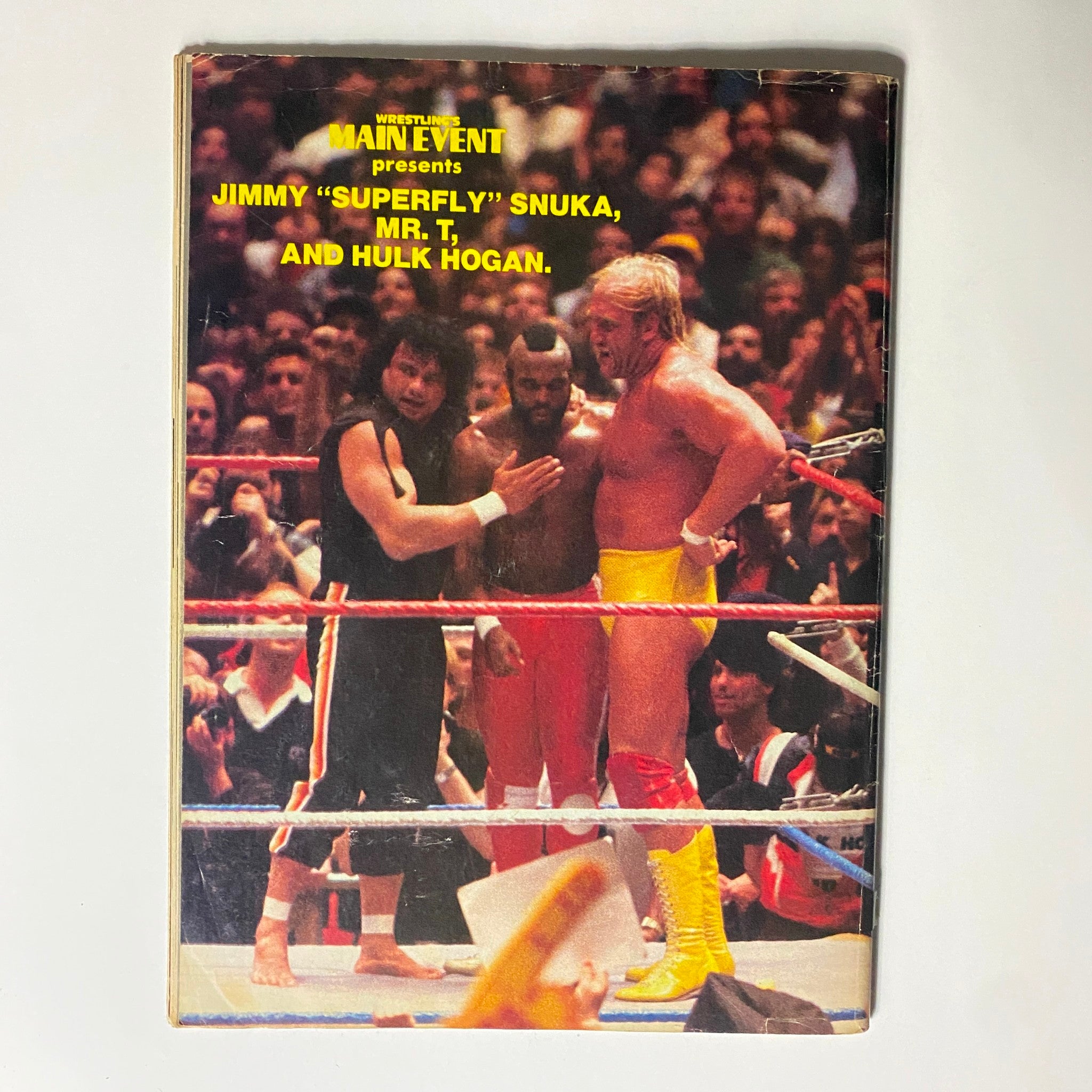 Wrestling's Main Event August 1985 Hulk Hogan, Paul Orndorff w Poster No Label