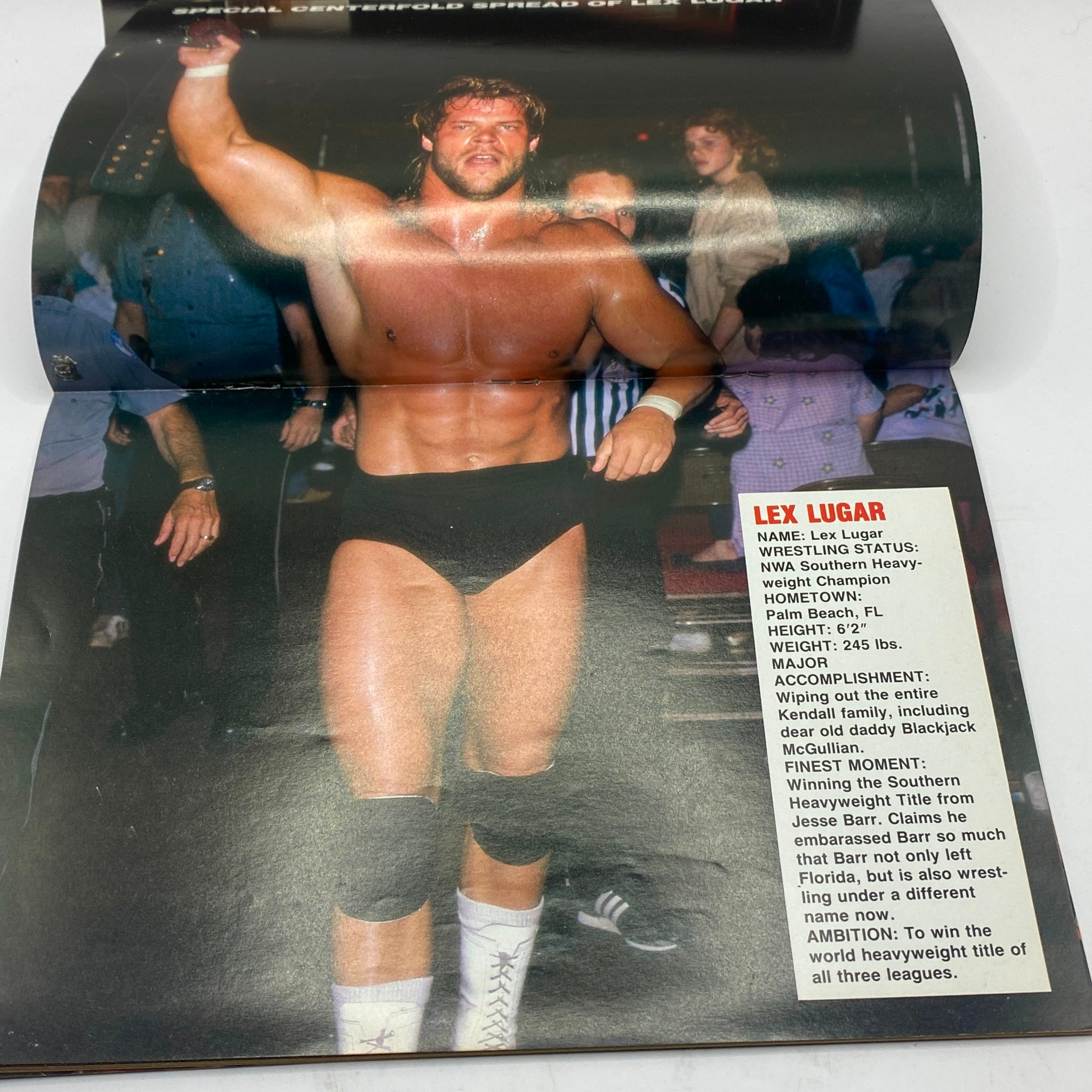 Wrestling Fury Magazine December 1986 Hulk Hogan vs Ric Flair w Poster No Label