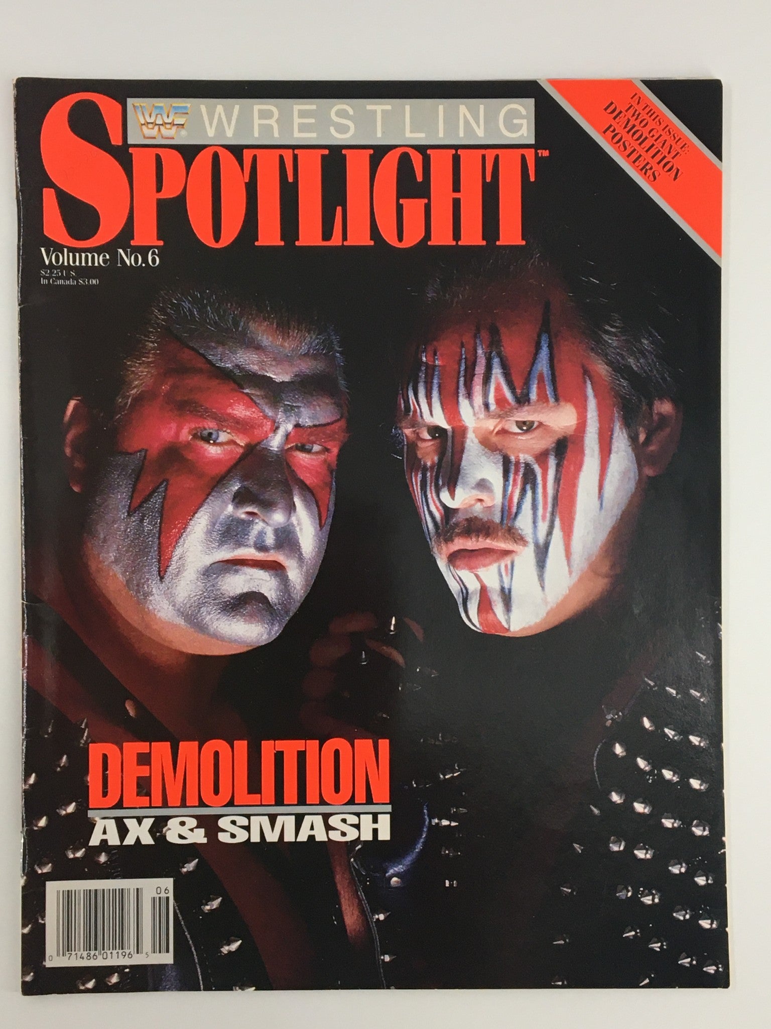 VTG WWF Wrestling Spotlight Magazine Vol 6 1989 Demolition Ax & Smash No Label