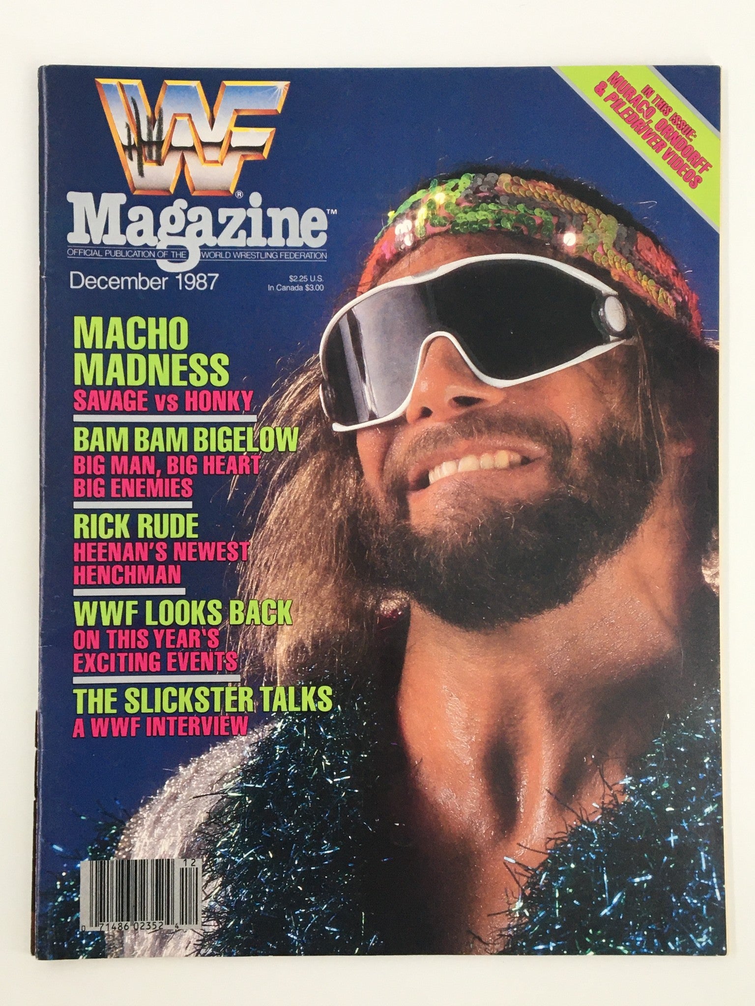 VTG WWF Magazine December 1987 Randy Savage vs Honky Tonk Man No Label