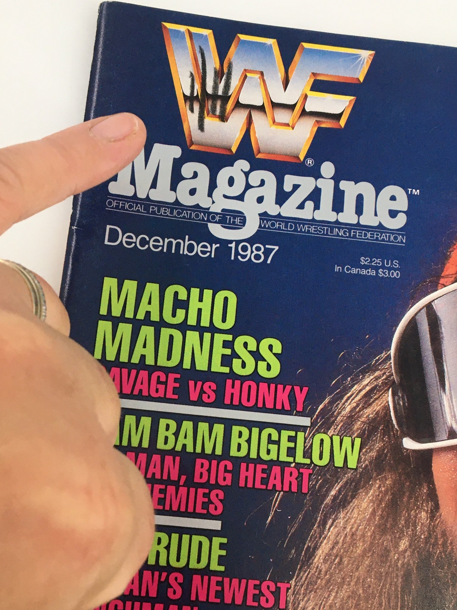 VTG WWF Magazine December 1987 Randy Savage vs Honky Tonk Man No Label