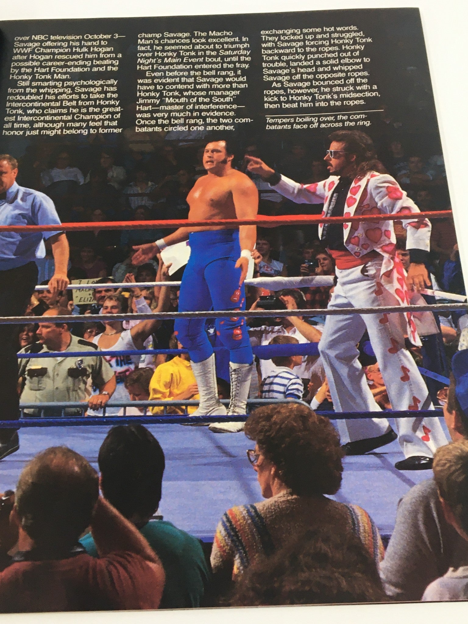 VTG WWF Magazine December 1987 Randy Savage vs Honky Tonk Man No Label