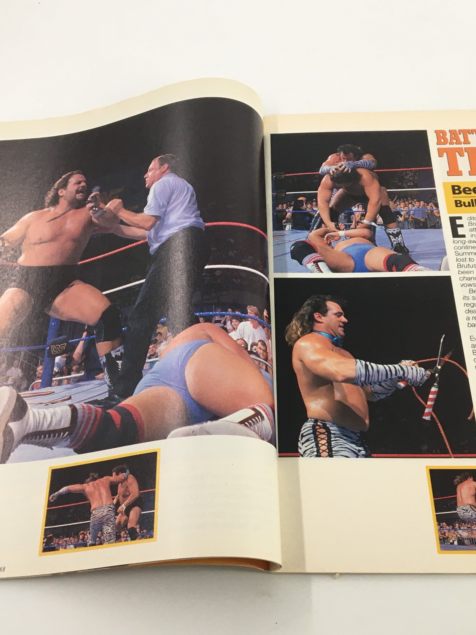 VTG WWF Magazine November 1988 The Fury, Randy Savage and Hart Foundation