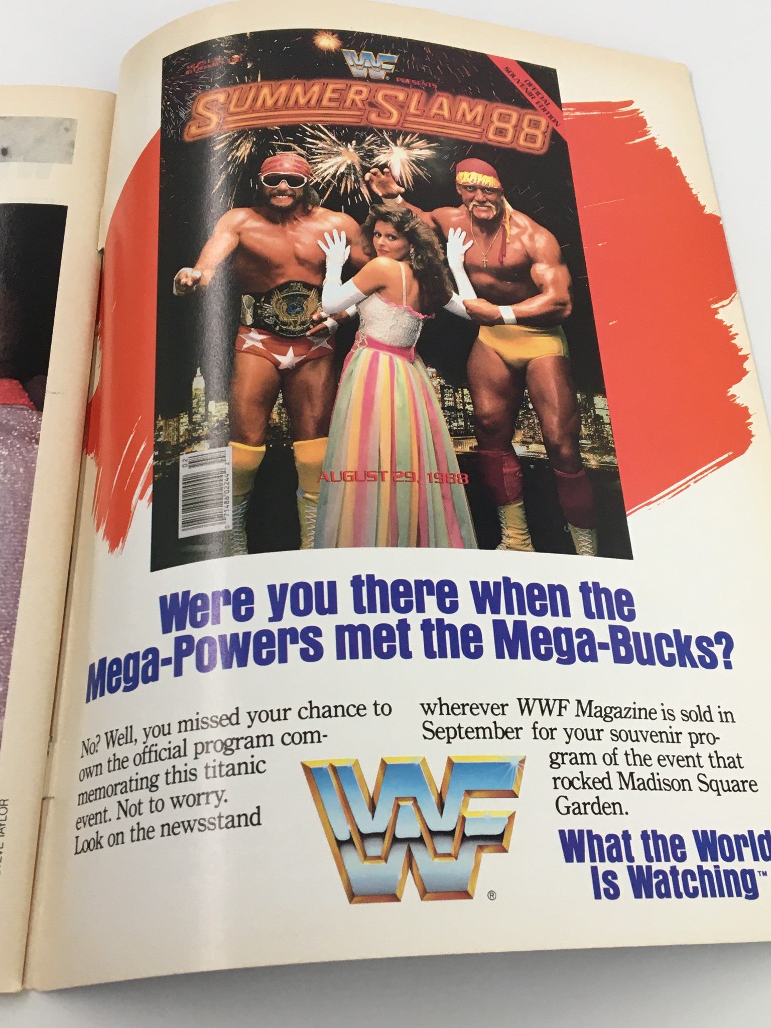 VTG WWF Magazine November 1988 The Fury, Randy Savage and Hart Foundation