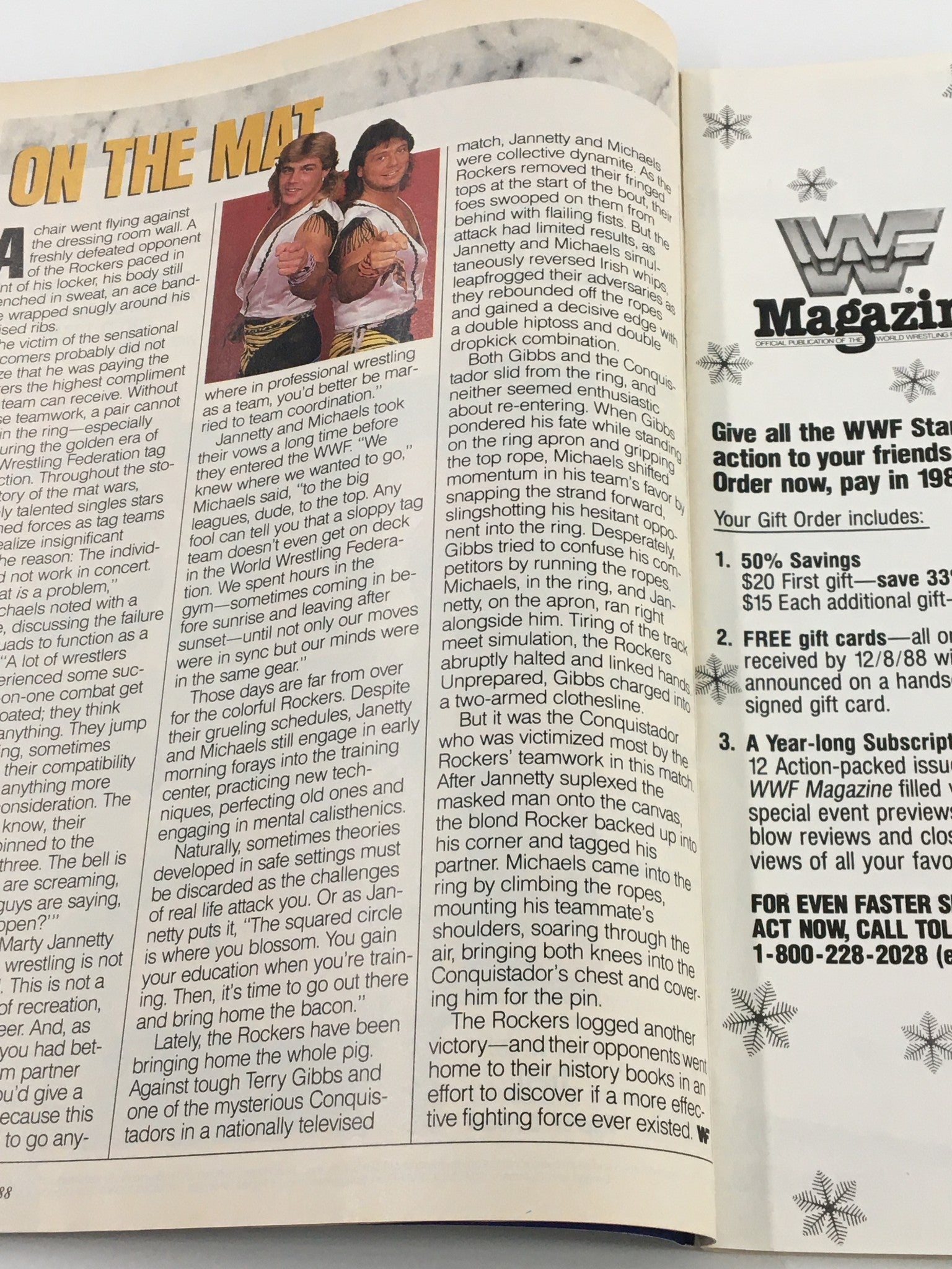 VTG WWF Magazine October 1988 Hulk Hogan and Hacksaw Jim Duggan