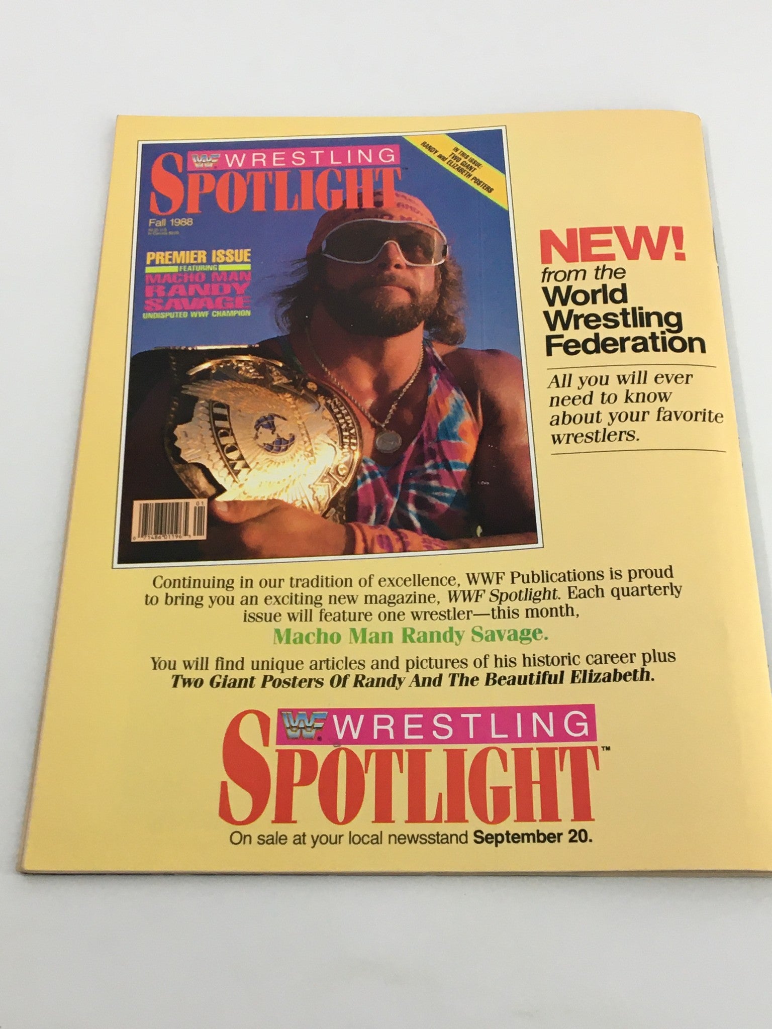 VTG WWF Magazine October 1988 Hulk Hogan and Hacksaw Jim Duggan