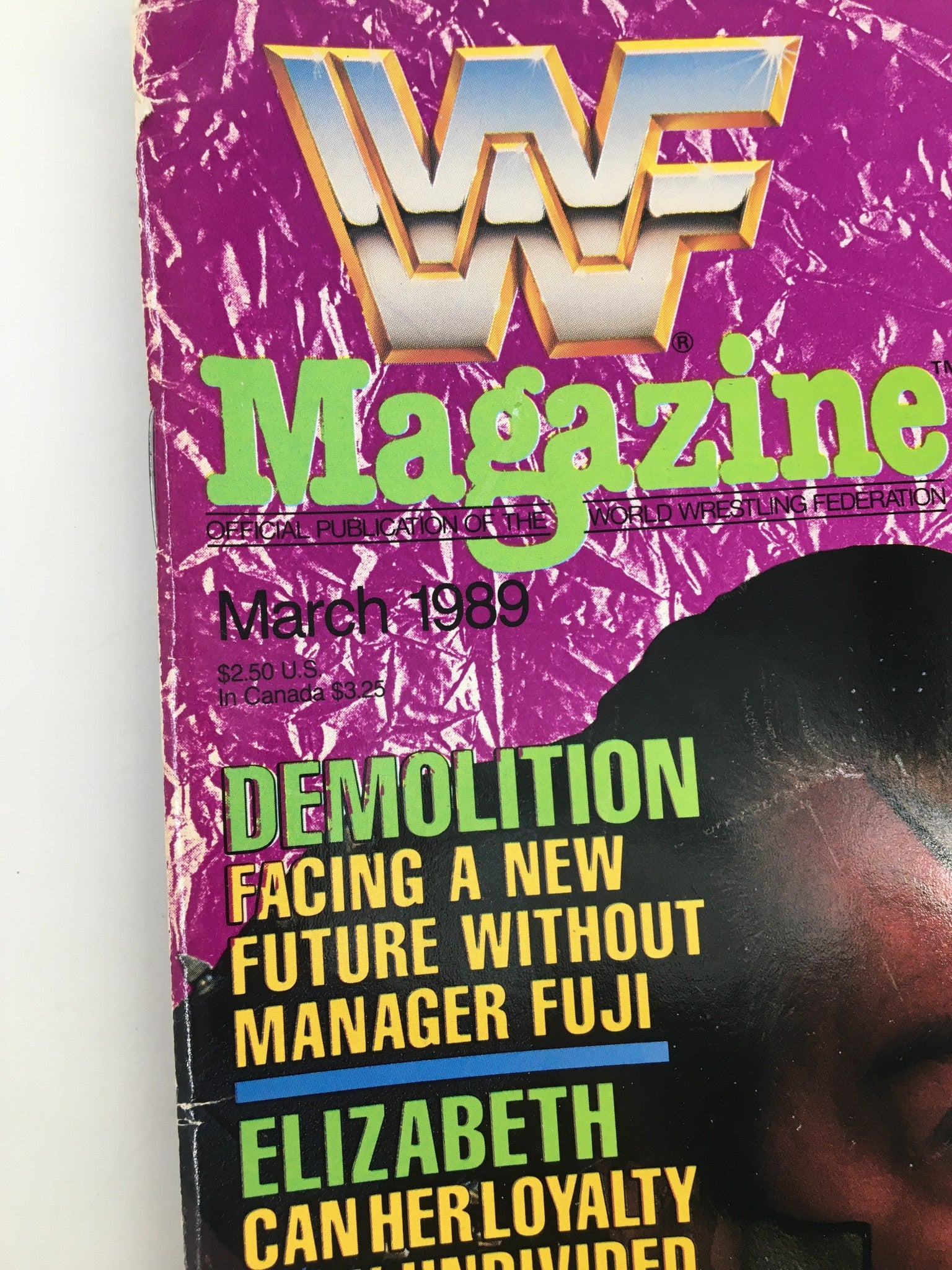 VTG WWF Magazine March 1989 Demolition, Miss Elizabeth, Hart and Neidhart