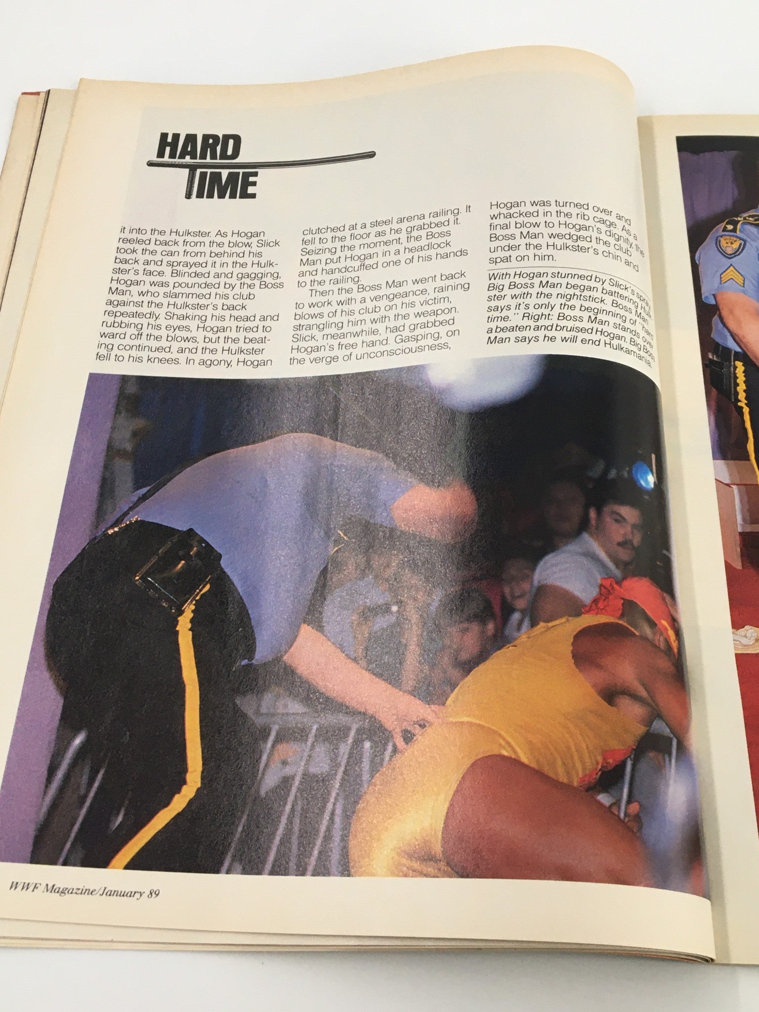 VTG WWF Magazine January 1989 Hulk Hogan and The Mighty Hercules