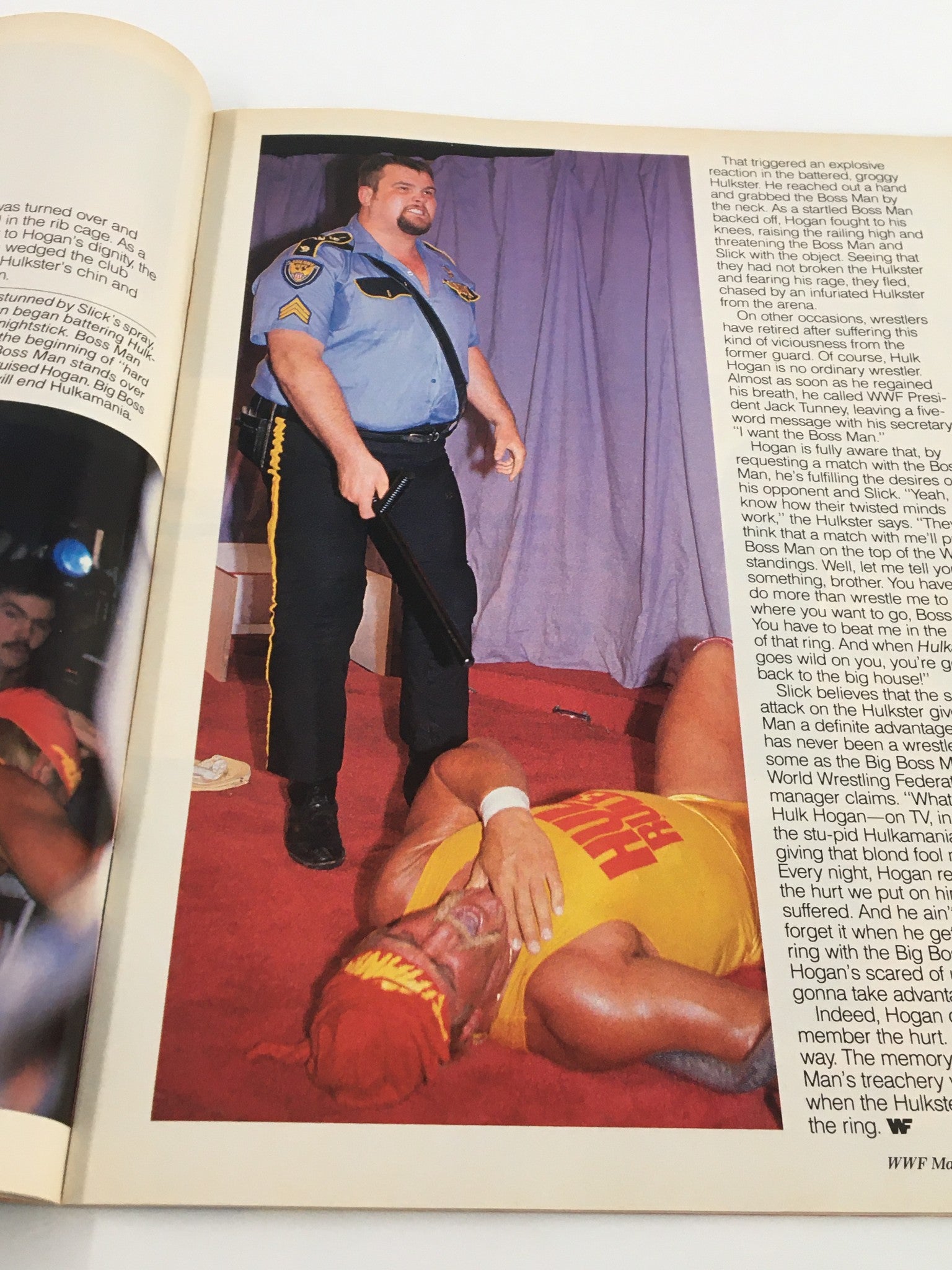 VTG WWF Magazine January 1989 Hulk Hogan and The Mighty Hercules