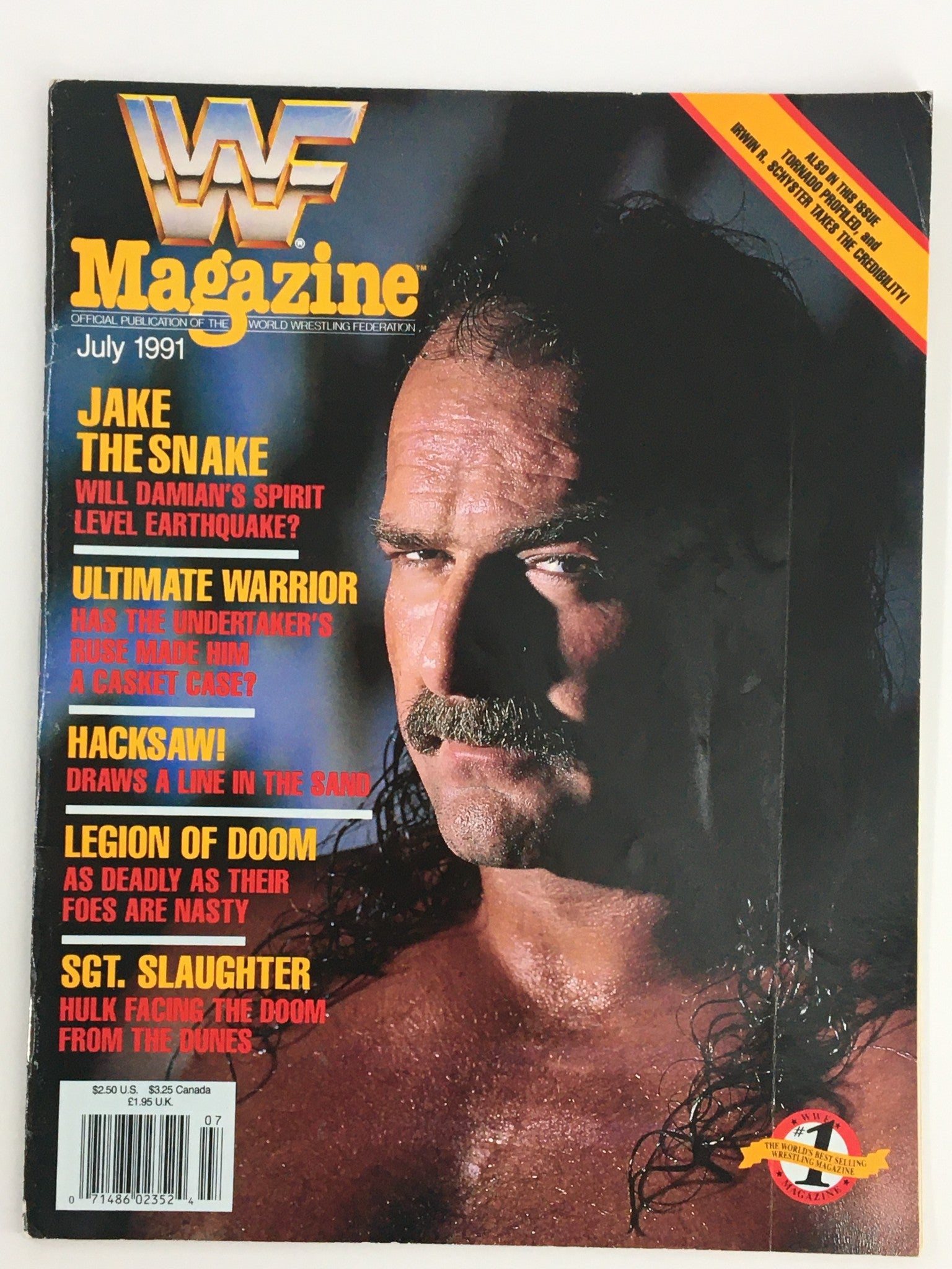 VTG WWF Magazine July 1991 Jake the Snake, Ultimate Warrior and Hacksaw