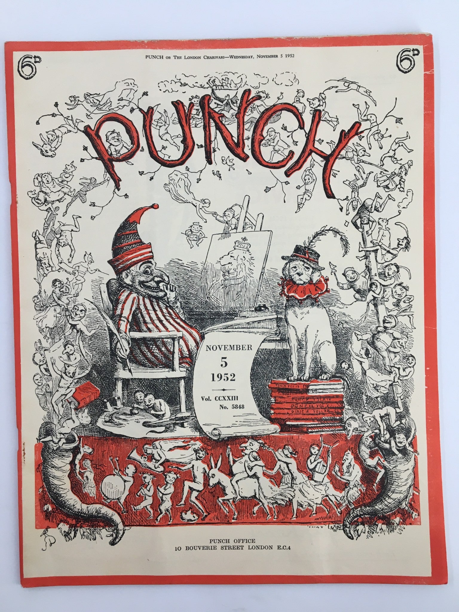 VTG Punch November 5 1952 WWII Cartoon & Humour Magazine No Label