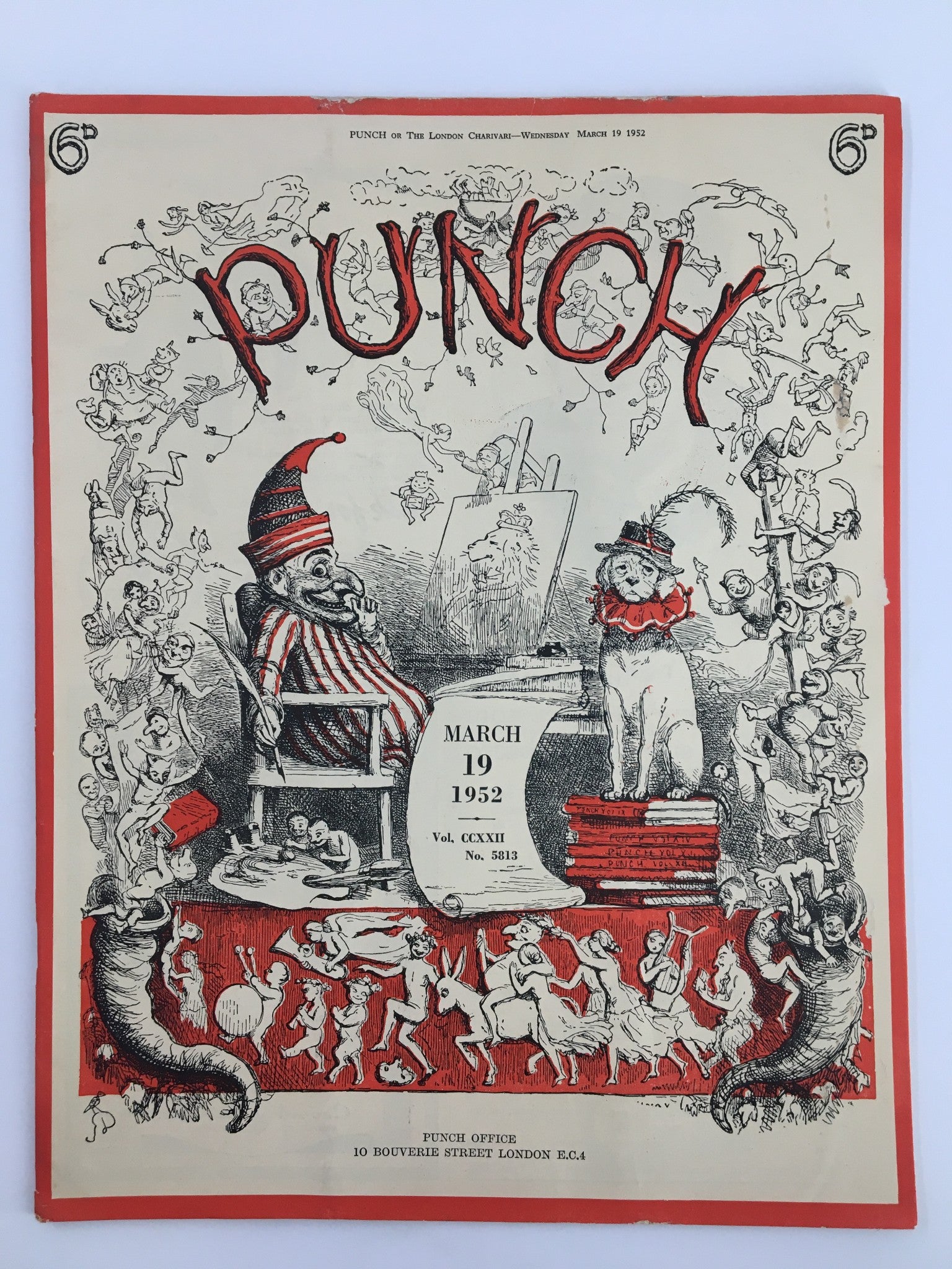 VTG Punch March 19 1952 1952 WWII Cartoon & Humour Magazine No Label