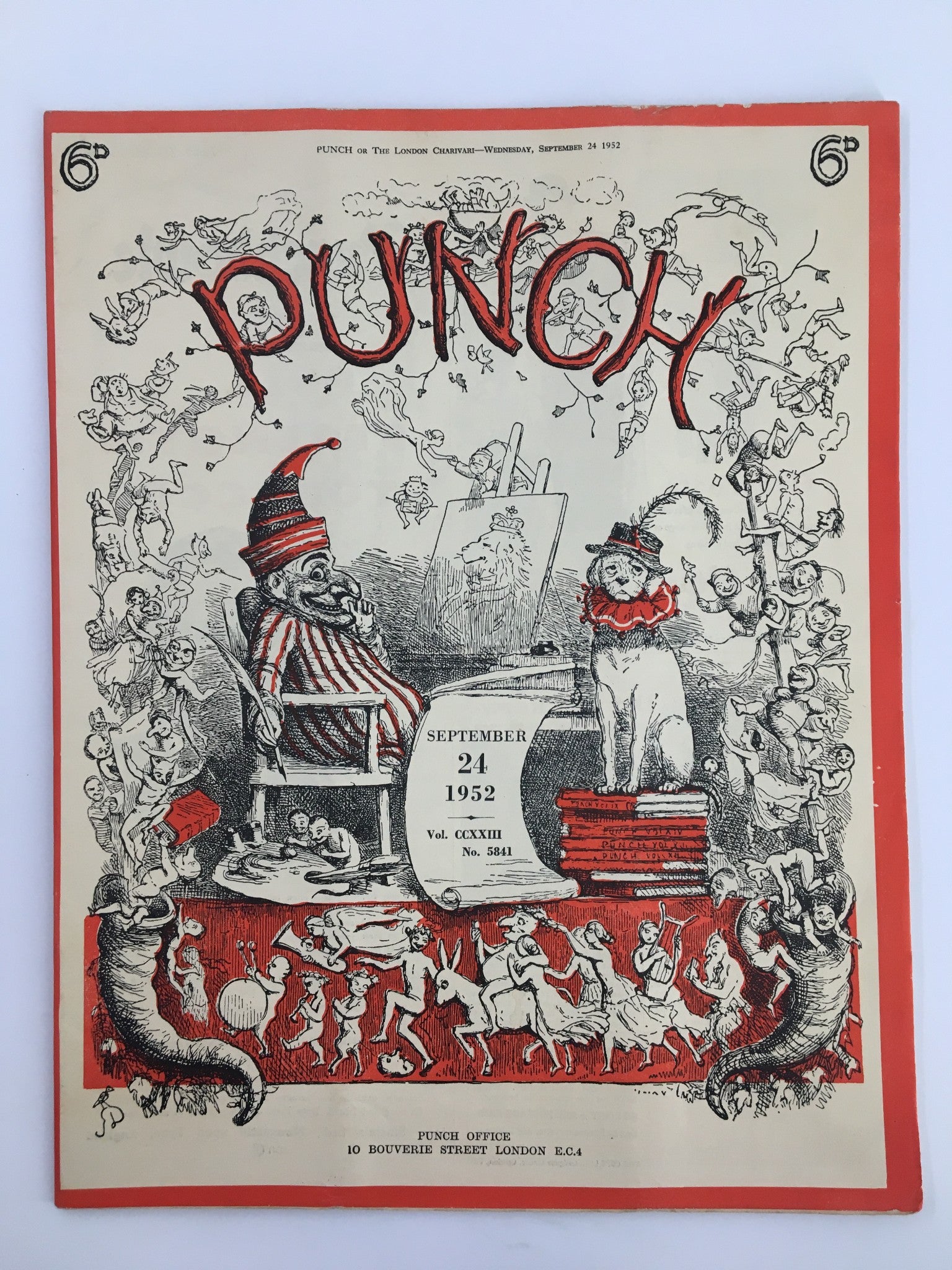 VTG Punch September 24 1952 1952 WWII Cartoon & Humour Magazine No Label