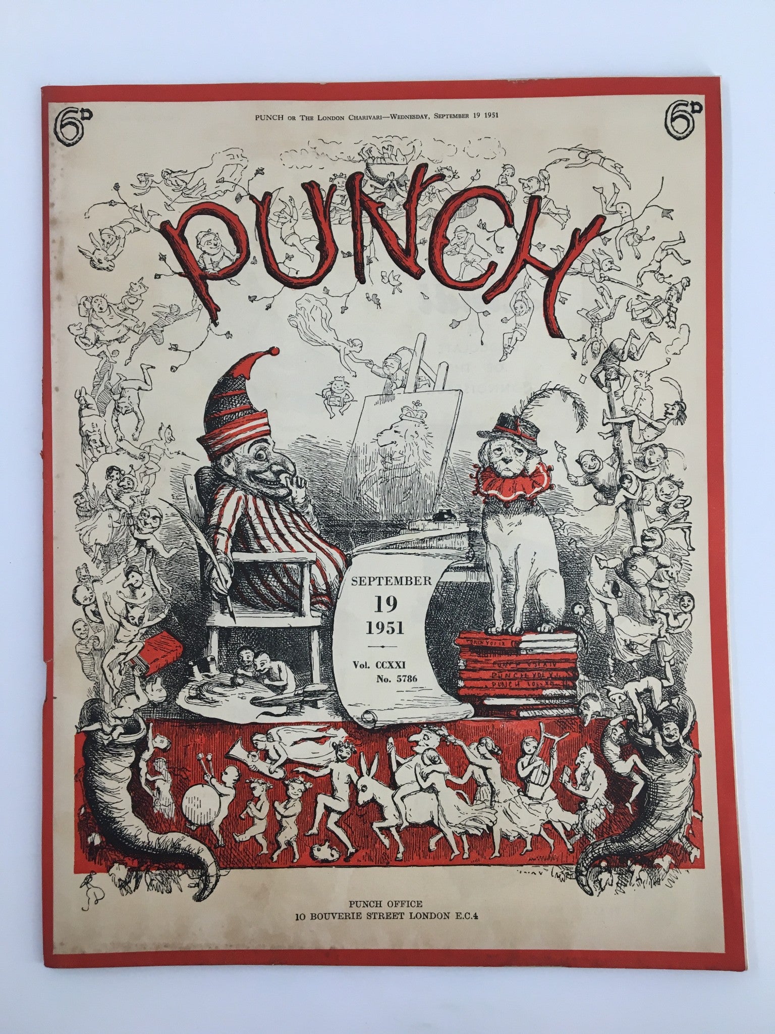 VTG Punch September 19 1951 WWII Cartoon & Humour Magazine No Label