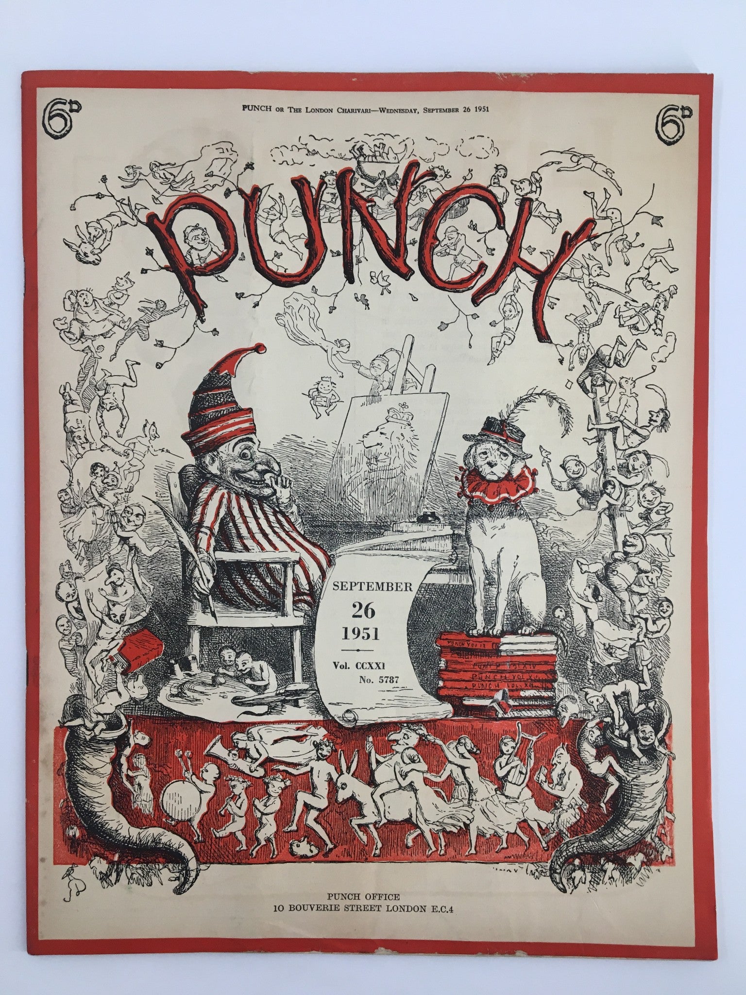 VTG Punch September 26 1951 WWII Cartoon & Humour Magazine No Label