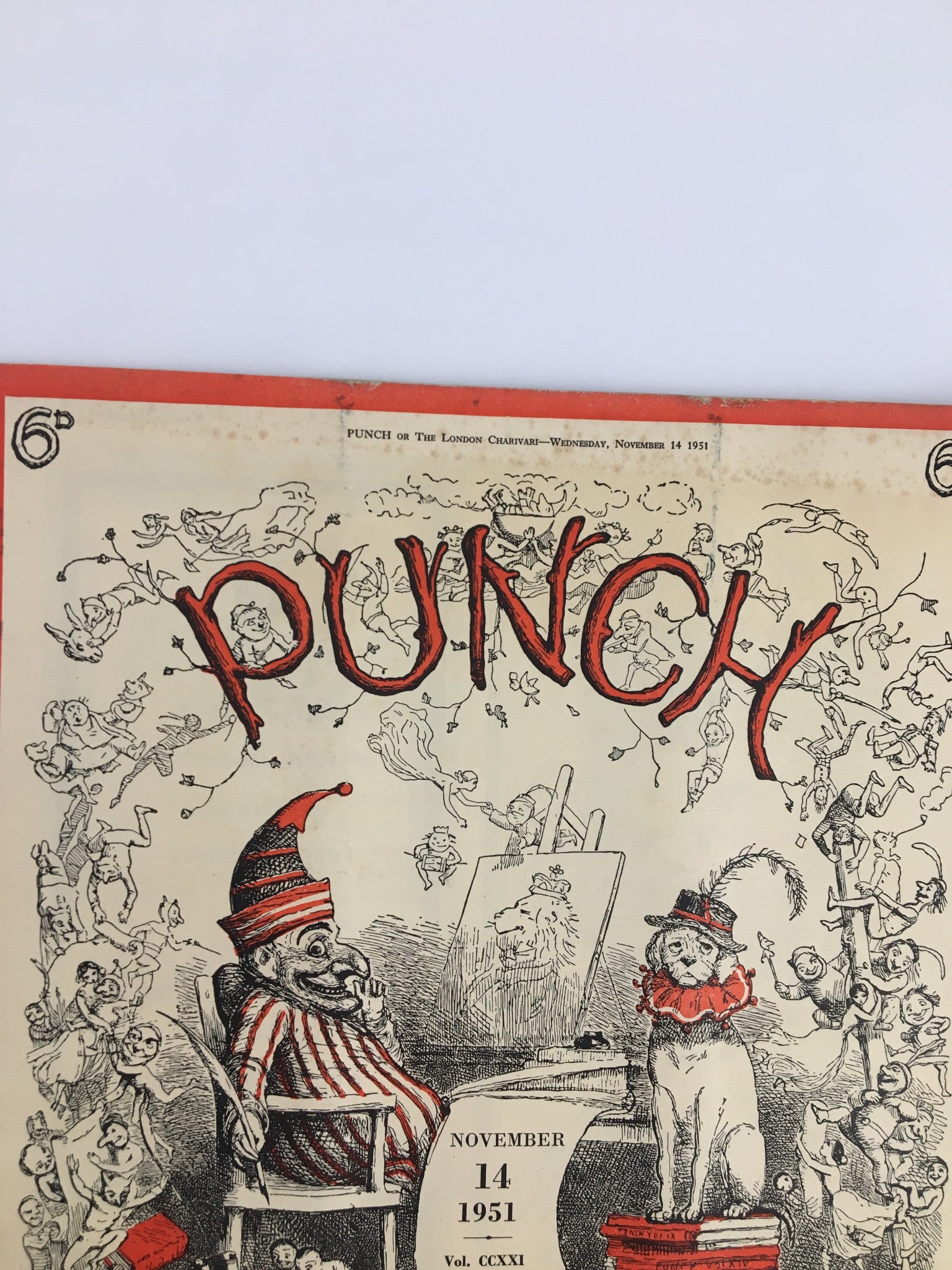 VTG Punch November 14 1951 WWII Cartoon & Humour Magazine No Label