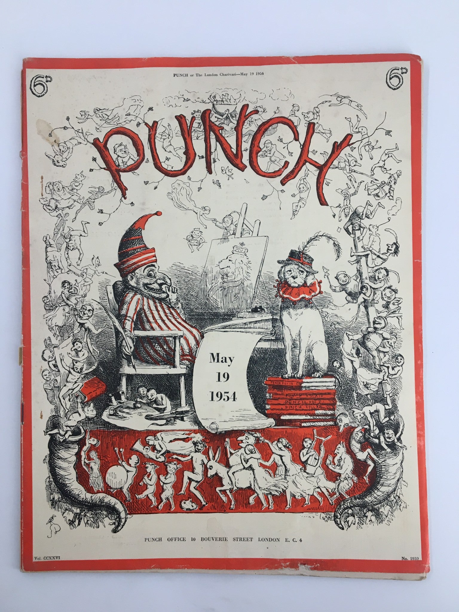 VTG Punch May 19 1954 WWII Cartoon & Humour Magazine No Label