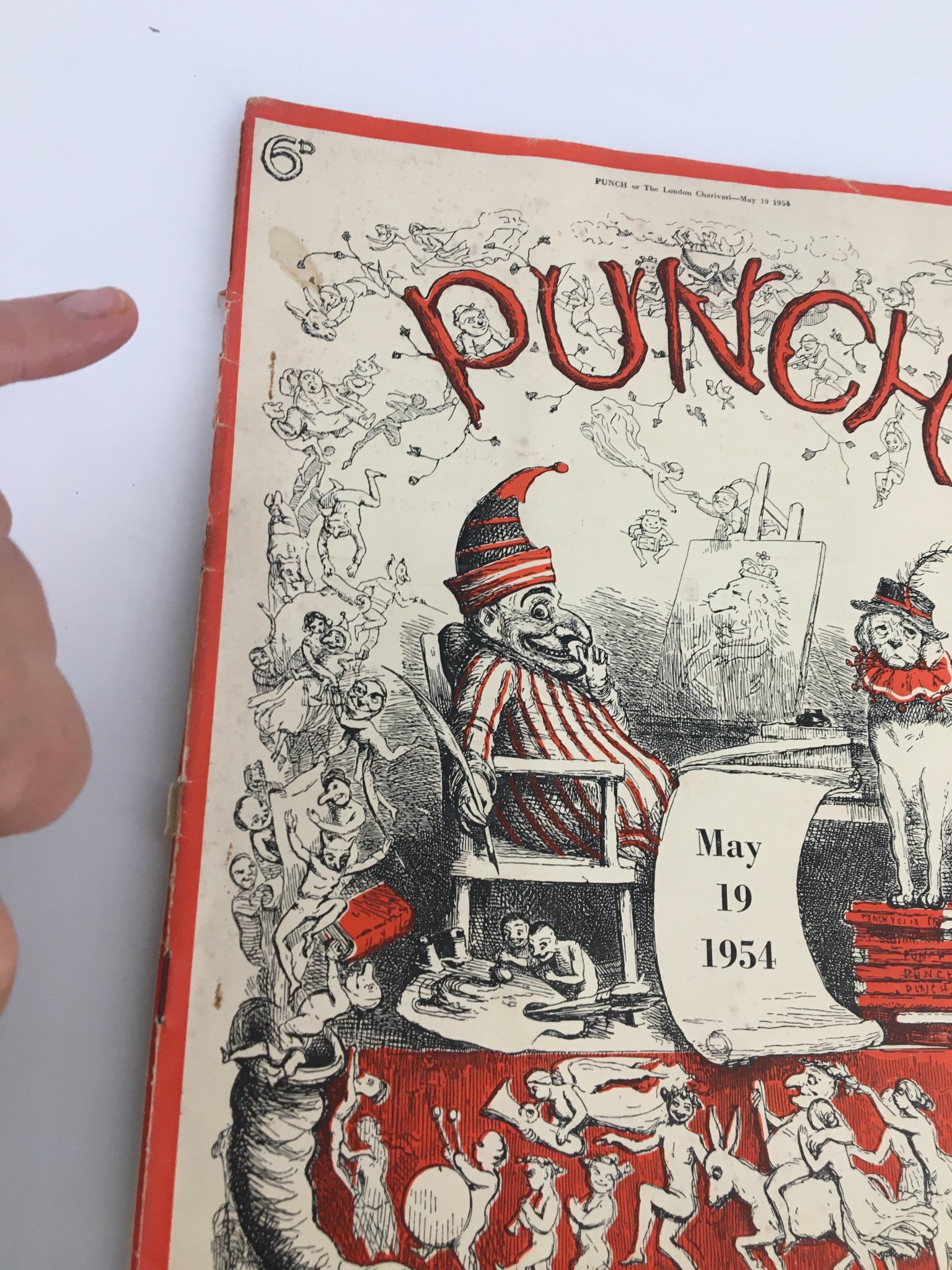 VTG Punch May 19 1954 WWII Cartoon & Humour Magazine No Label