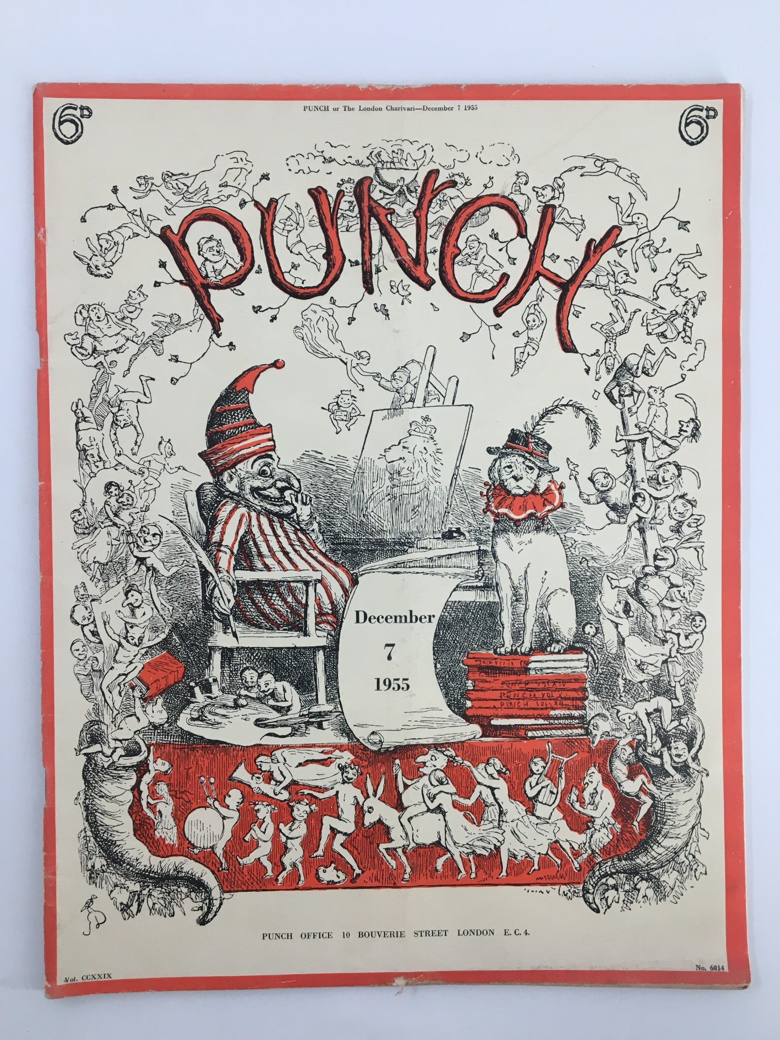 VTG Punch December 7 1955 WWII Cartoon & Humour Magazine No Label