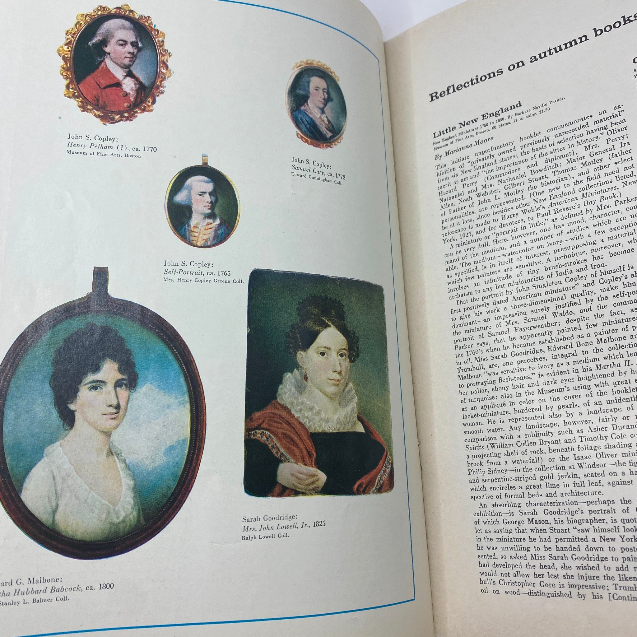 Portraits and artwork featured in the VTG Art News Magazine September 1957, focusing on historical figures and artistic styles.