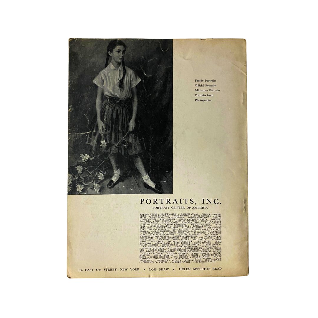 VTG Art News Magazine October 1954 New England: Classical Autumn No Label
